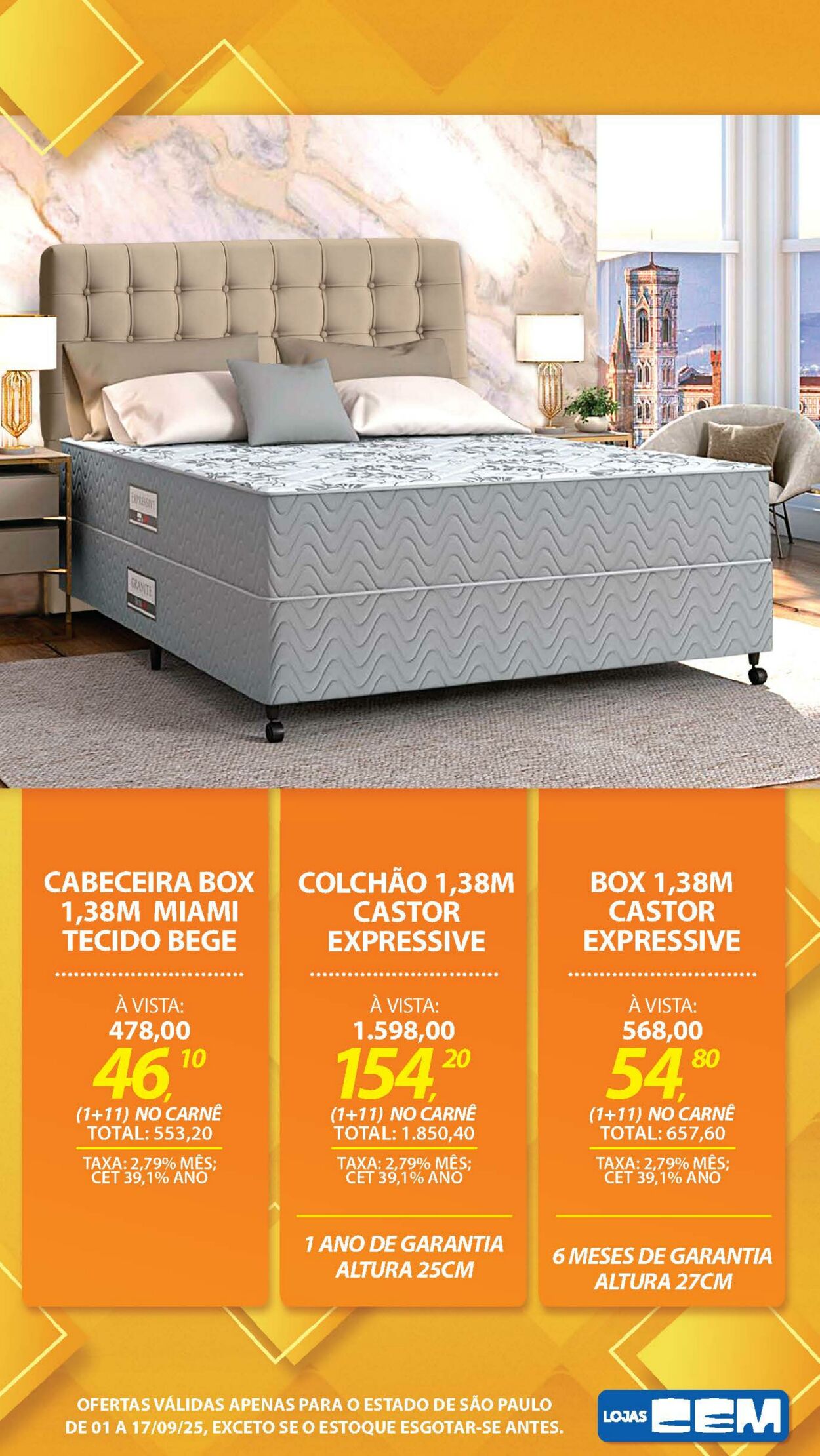 Folheto Lojas Cem 04.09.2025 - 19.09.2025