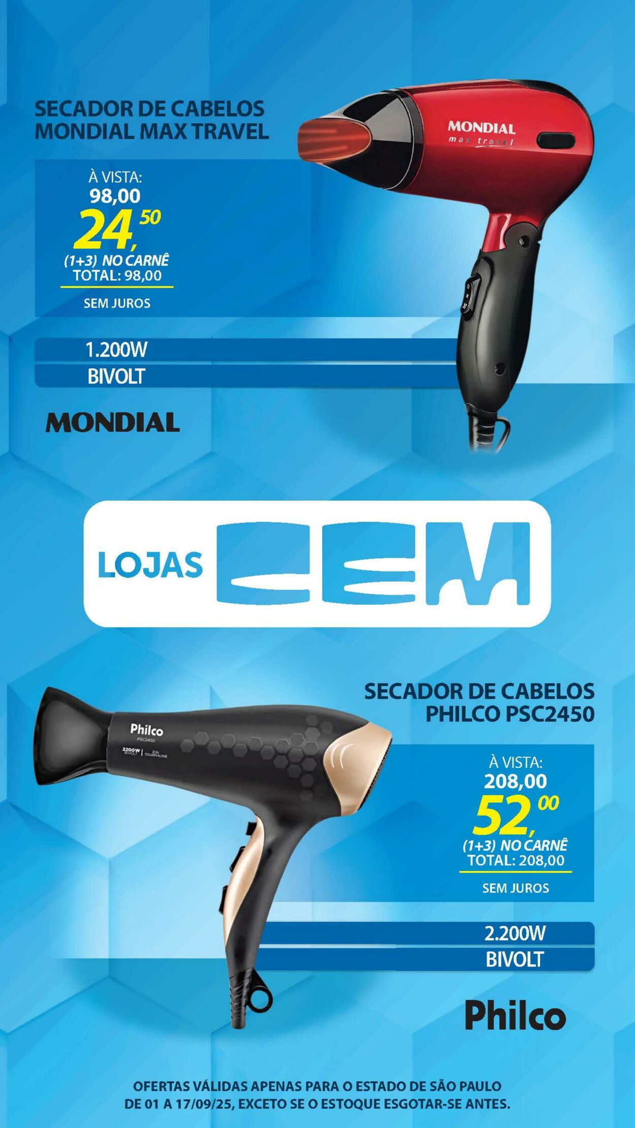 Folheto Lojas Cem 04.09.2025 - 19.09.2025
