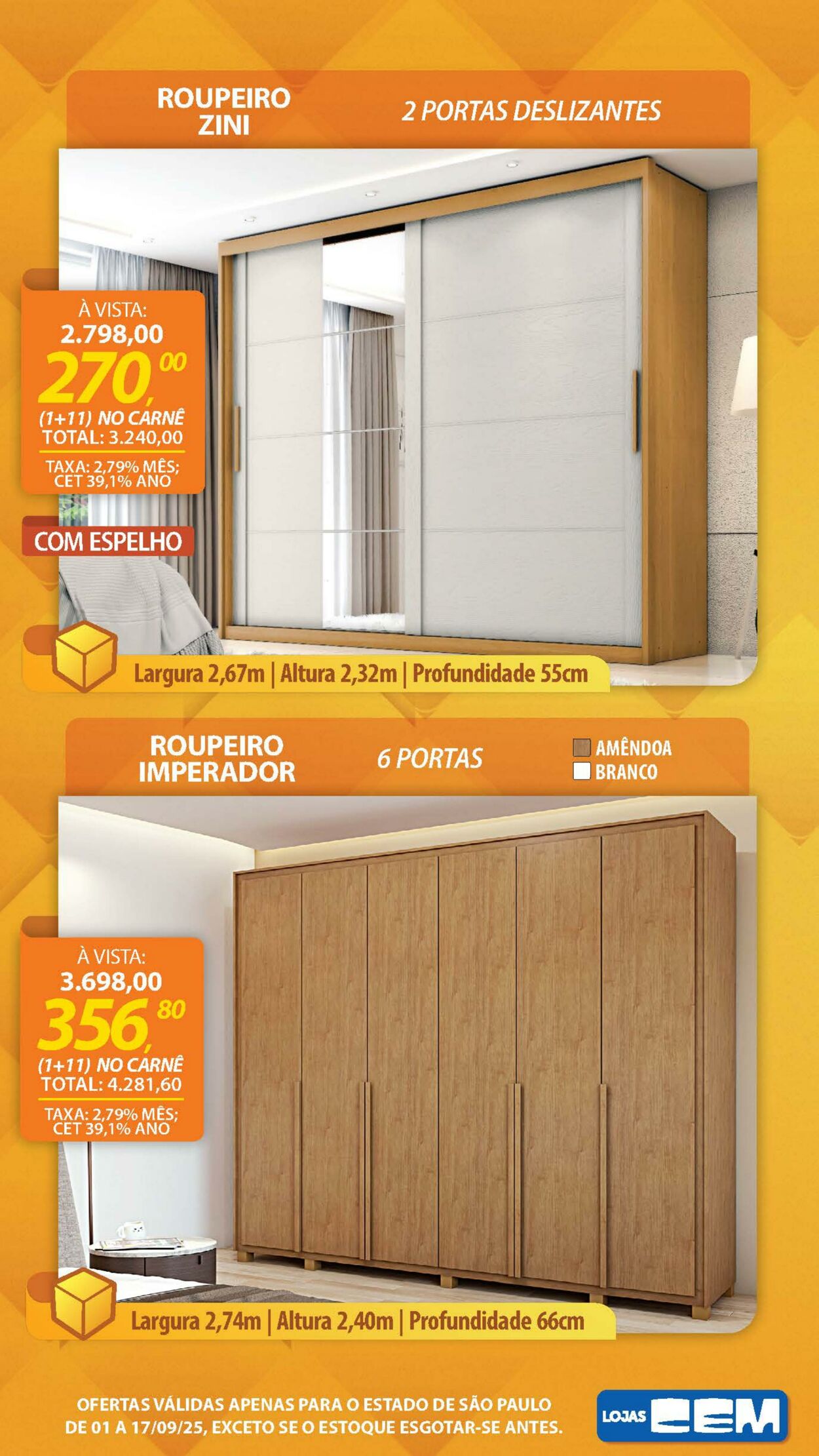 Folheto Lojas Cem 04.09.2025 - 19.09.2025