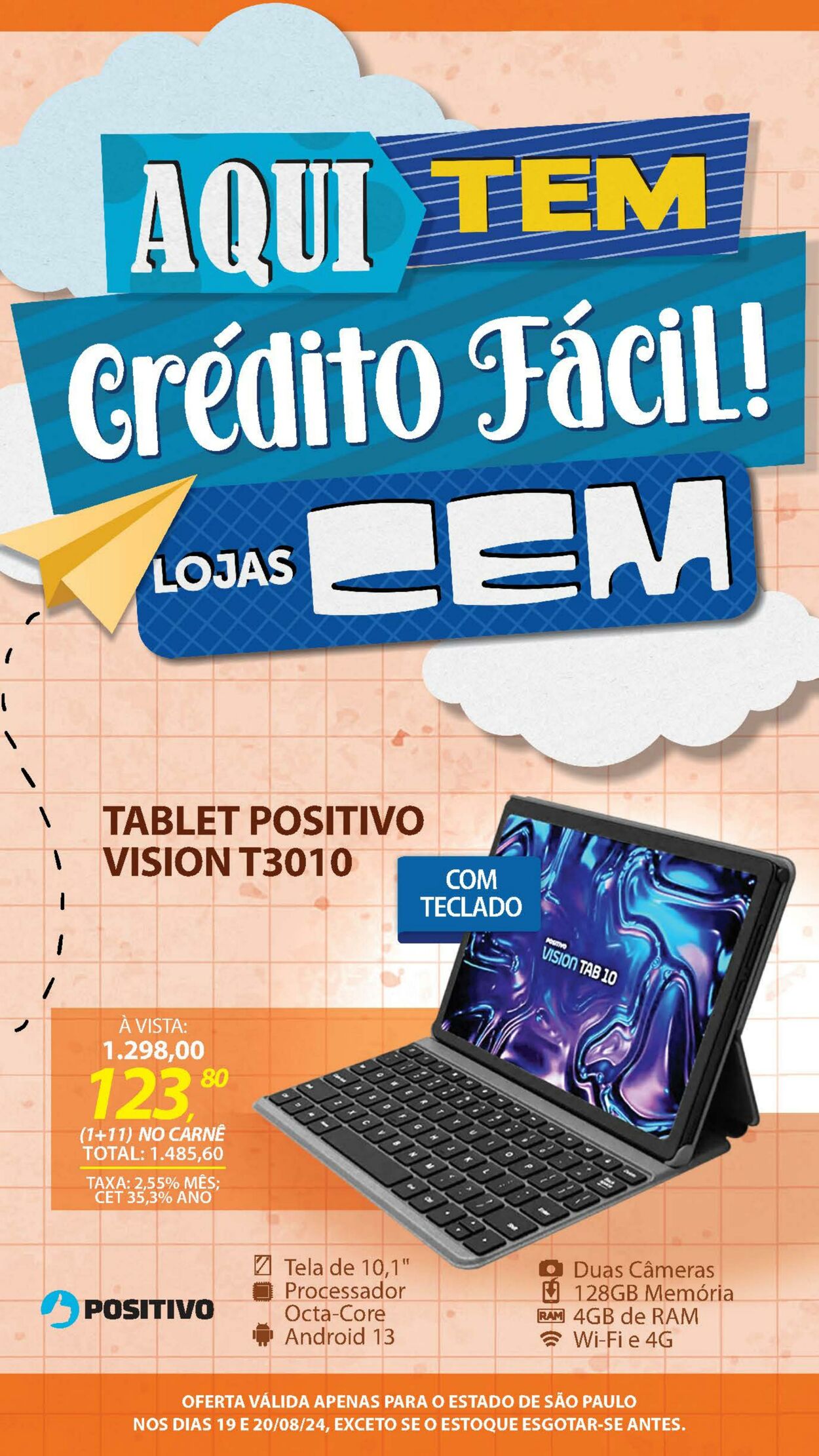 Folheto Lojas Cem 19.08.2024 - 08.09.2024