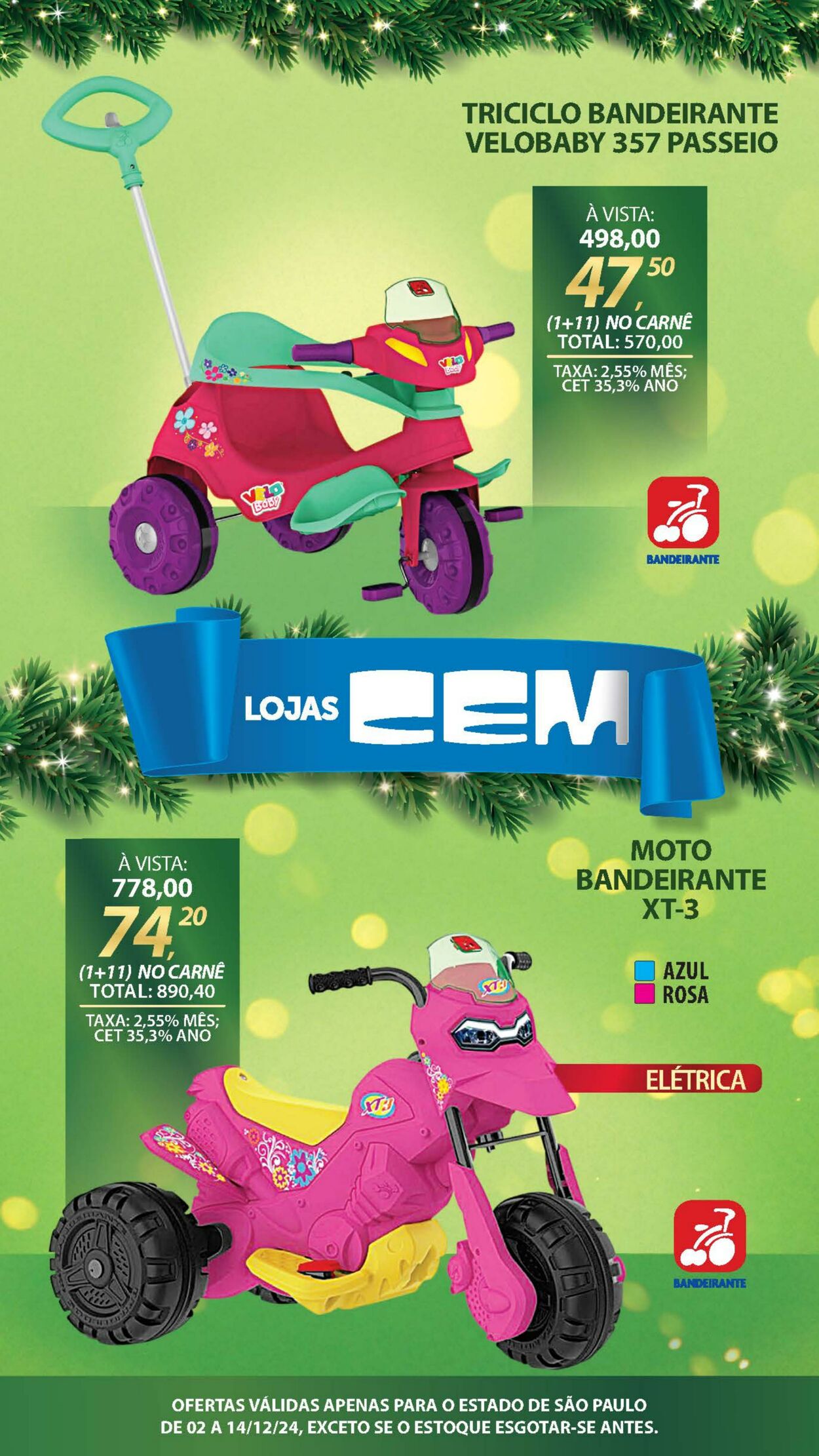 Folheto Lojas Cem 02.12.2024 - 15.12.2024