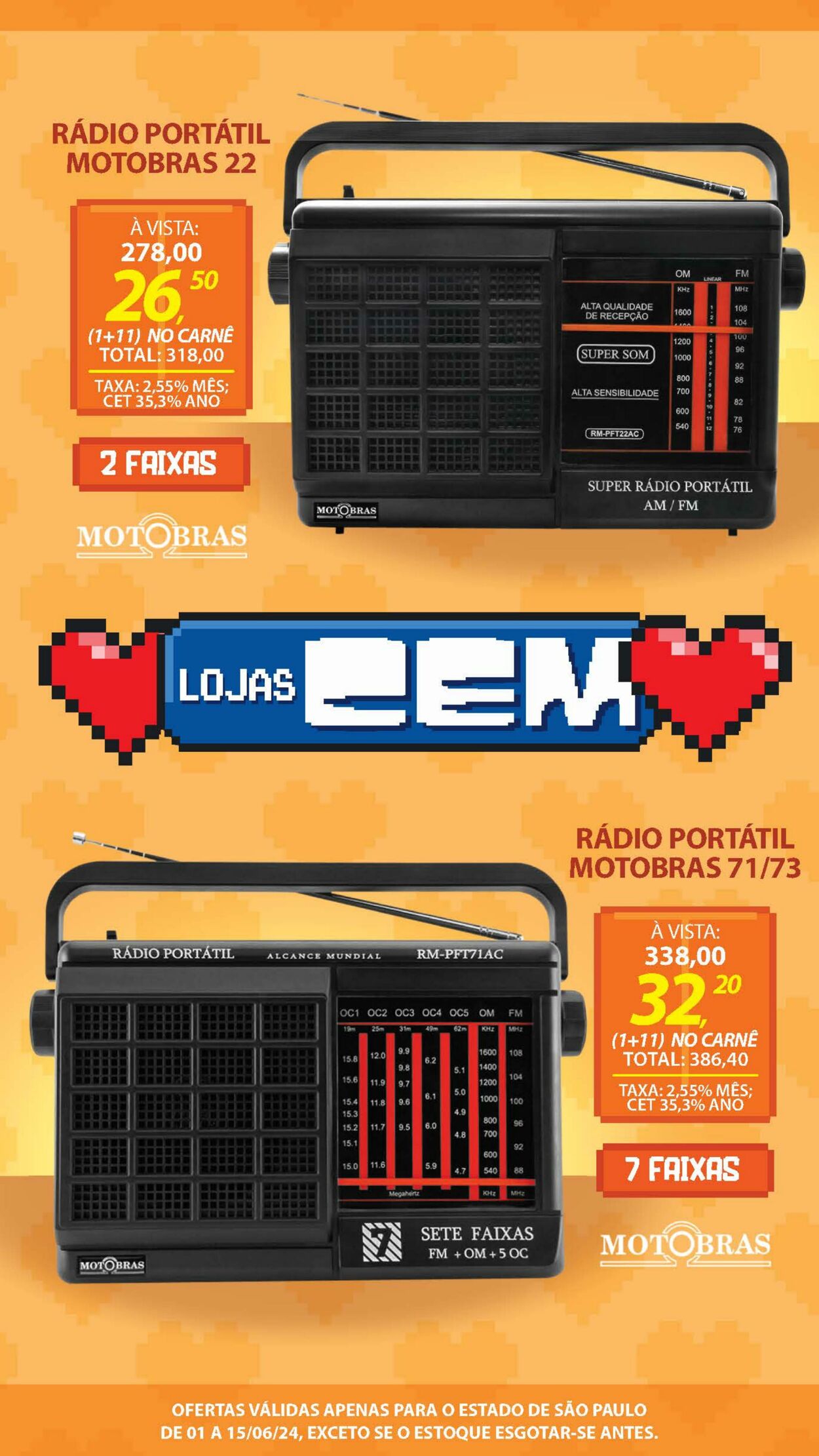 Folheto Lojas Cem 01.06.2024 - 03.06.2024