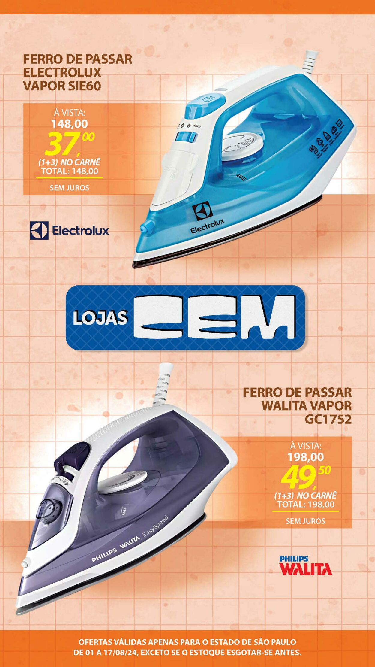 Folheto Lojas Cem 01.08.2024 - 25.08.2024