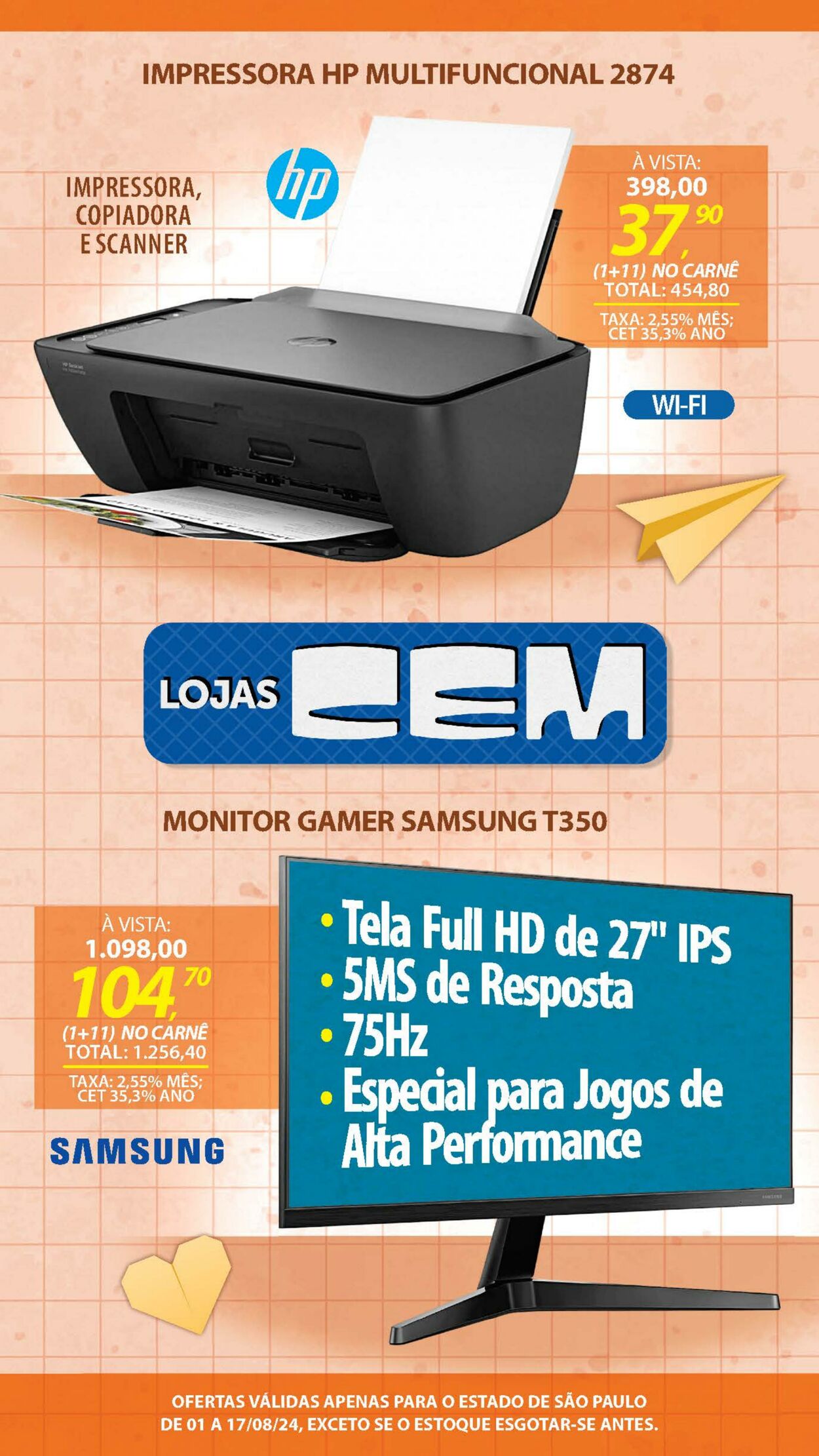 Folheto Lojas Cem 01.08.2024 - 25.08.2024