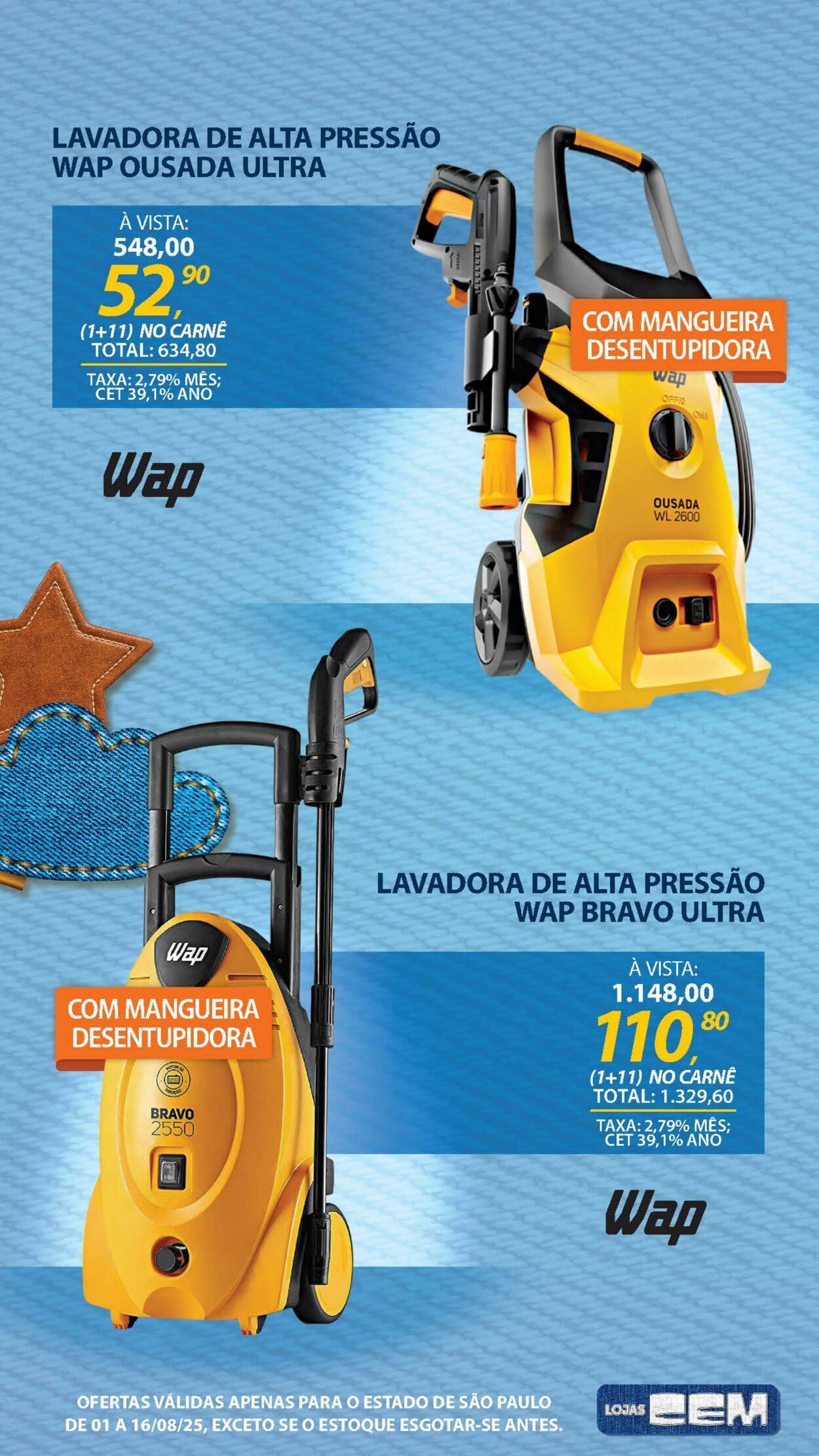 Folheto Lojas Cem 04.08.2025 - 21.08.2025