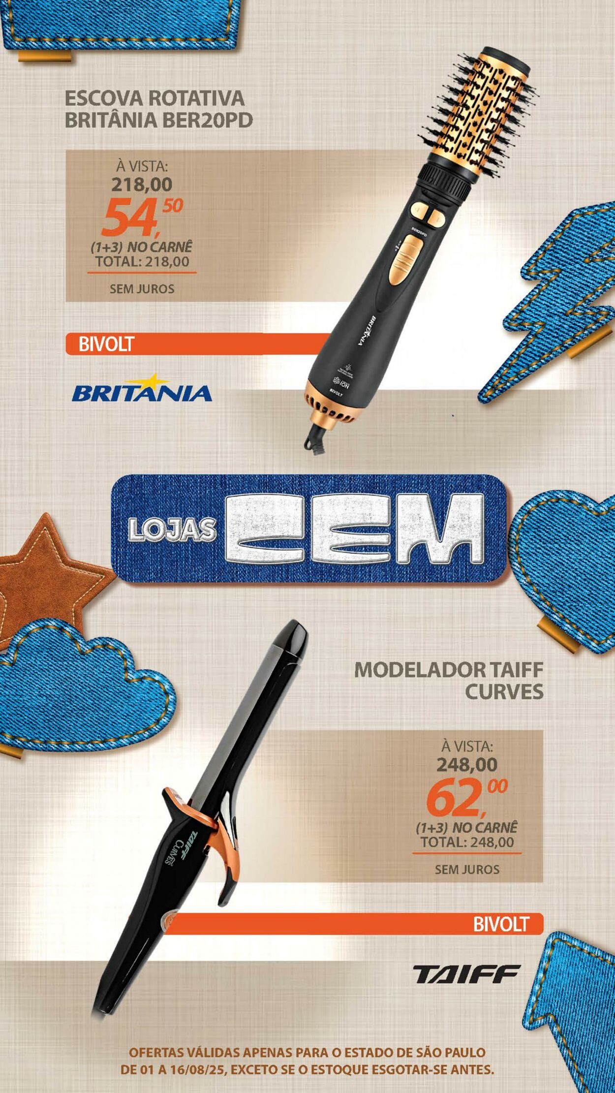 Folheto Lojas Cem 04.08.2025 - 21.08.2025