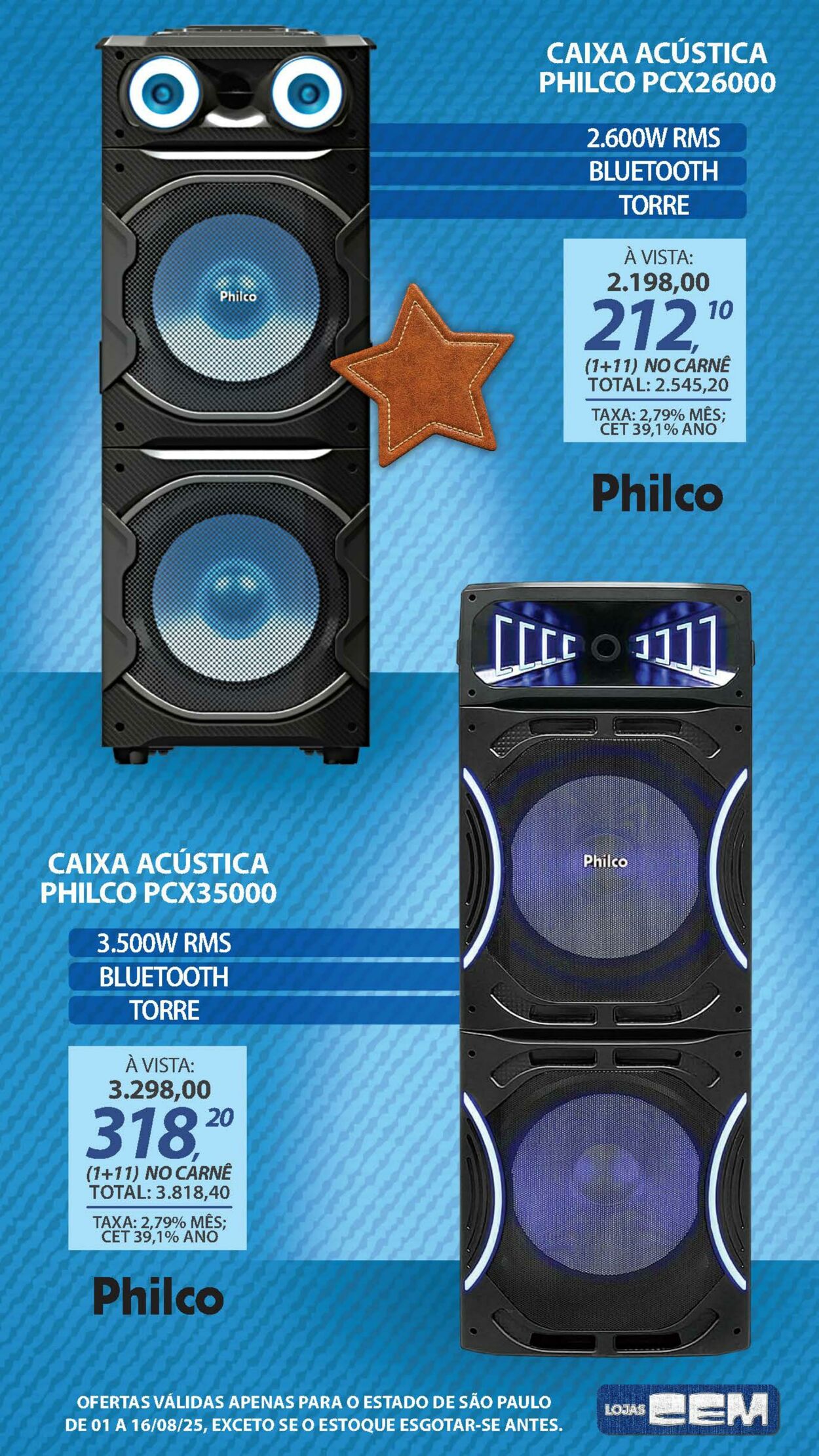 Folheto Lojas Cem 04.08.2025 - 21.08.2025