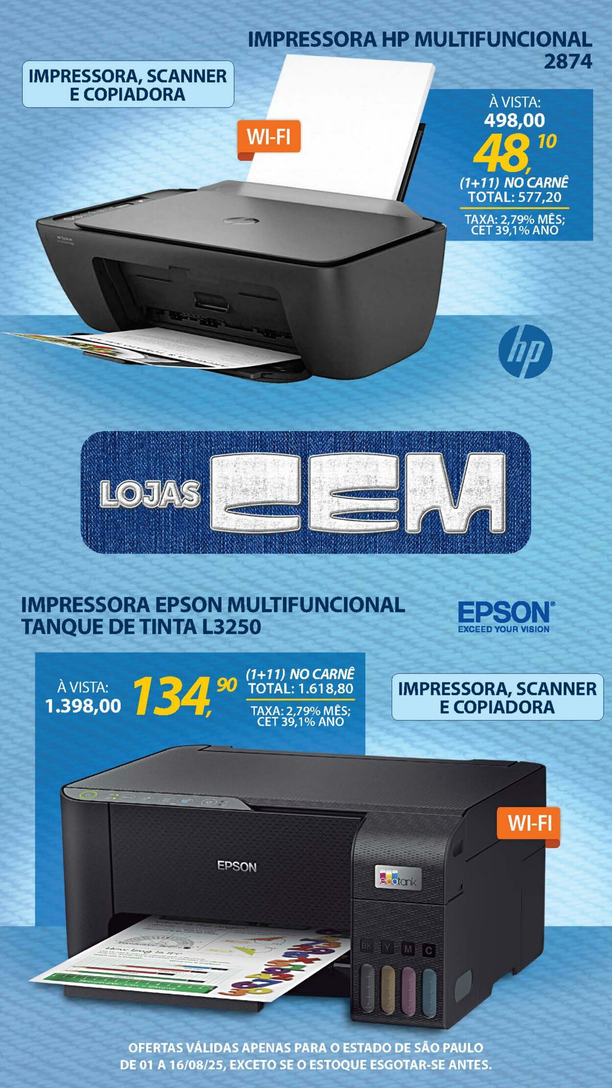 Folheto Lojas Cem 04.08.2025 - 21.08.2025