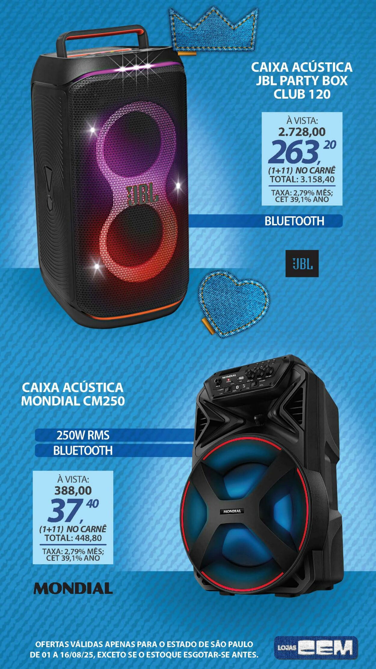 Folheto Lojas Cem 04.08.2025 - 21.08.2025