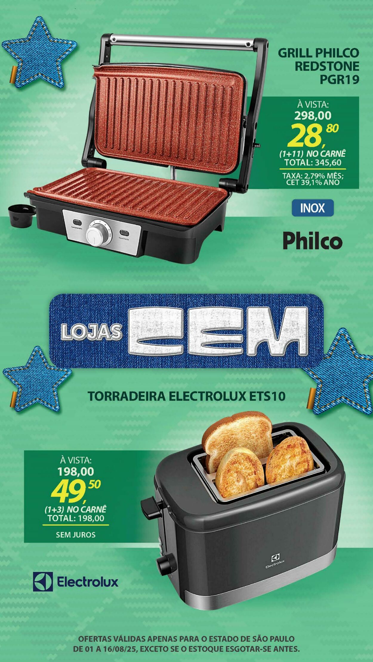 Folheto Lojas Cem 04.08.2025 - 21.08.2025