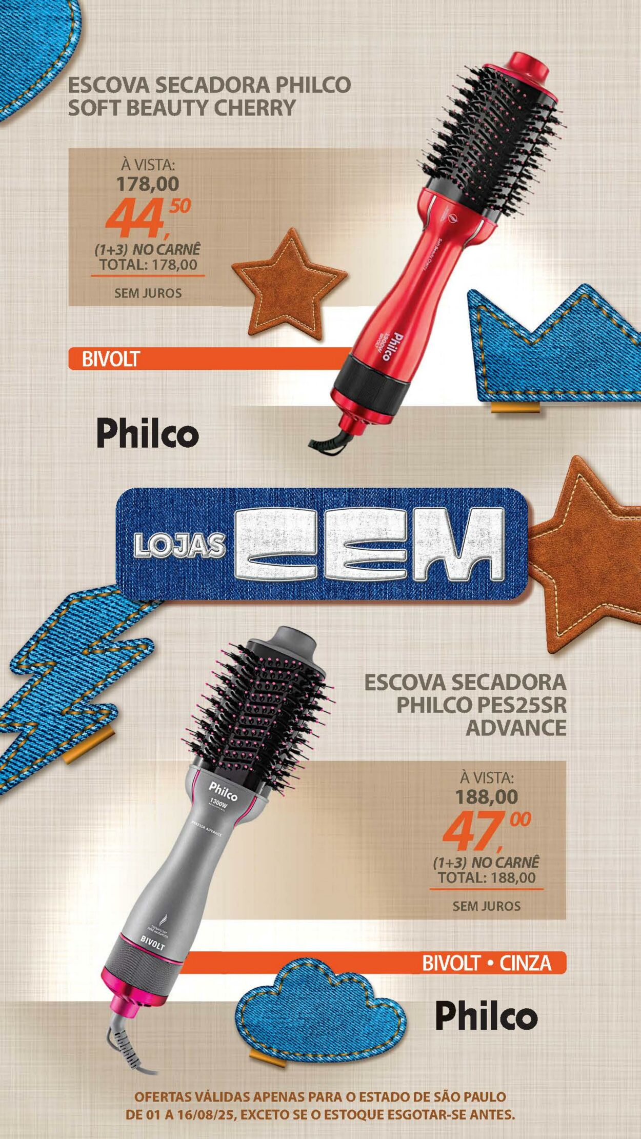 Folheto Lojas Cem 04.08.2025 - 21.08.2025