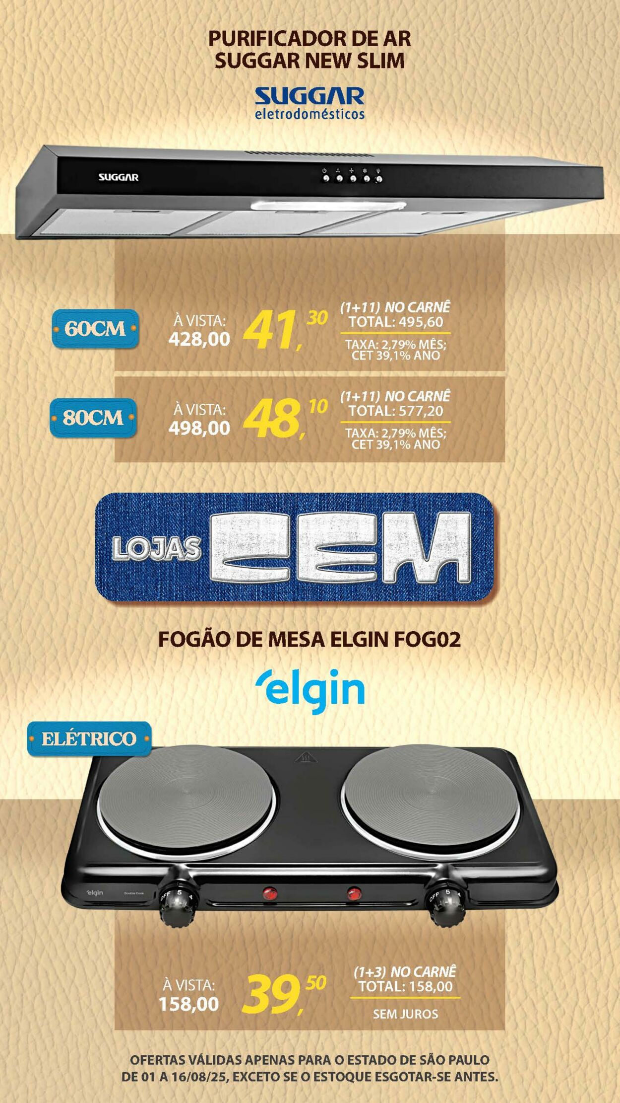 Folheto Lojas Cem 04.08.2025 - 21.08.2025