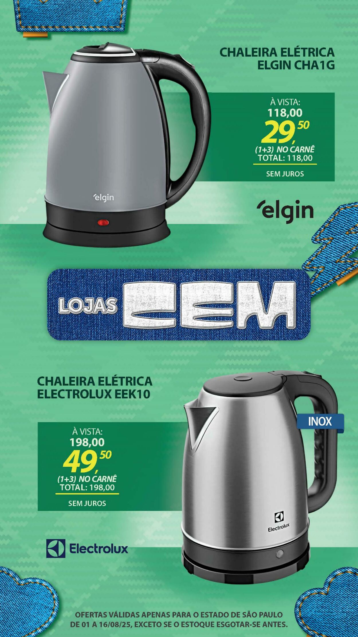 Folheto Lojas Cem 04.08.2025 - 21.08.2025