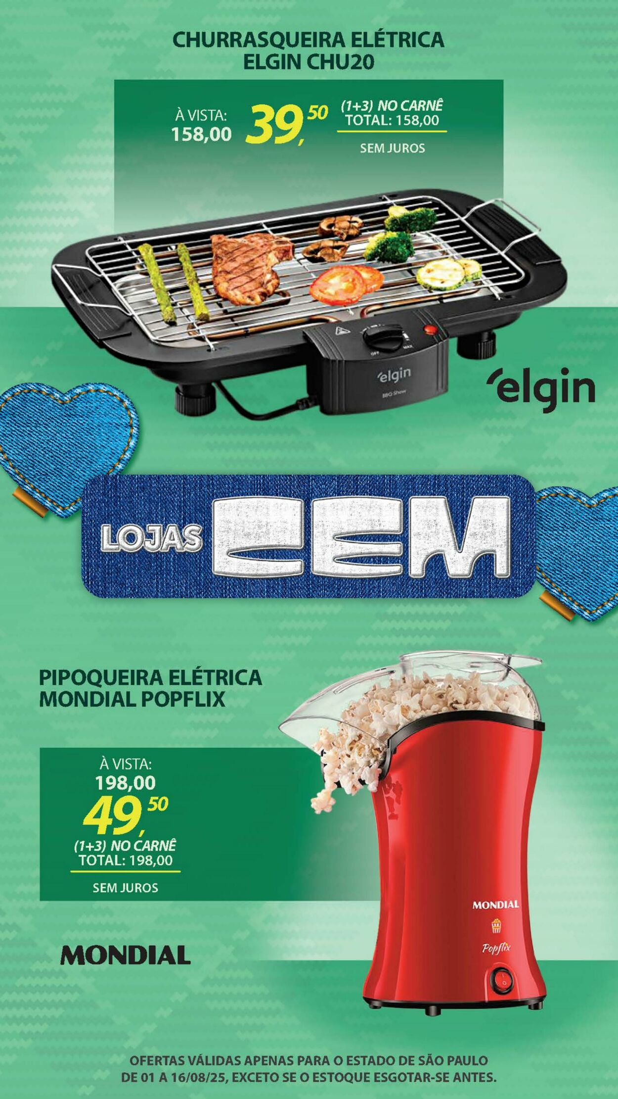 Folheto Lojas Cem 04.08.2025 - 21.08.2025