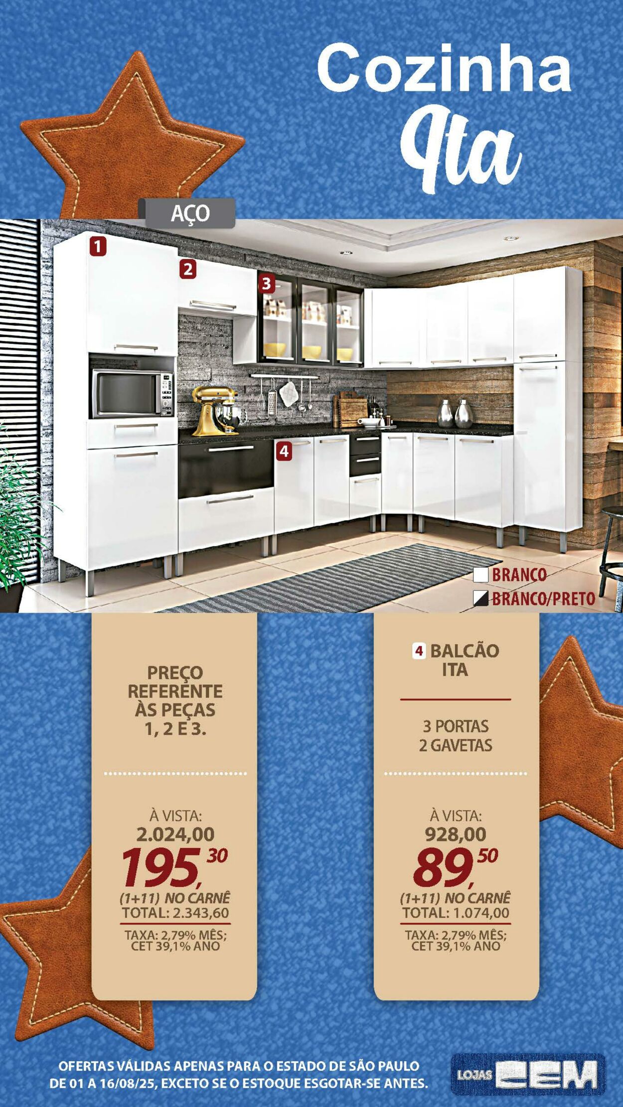 Folheto Lojas Cem 04.08.2025 - 21.08.2025