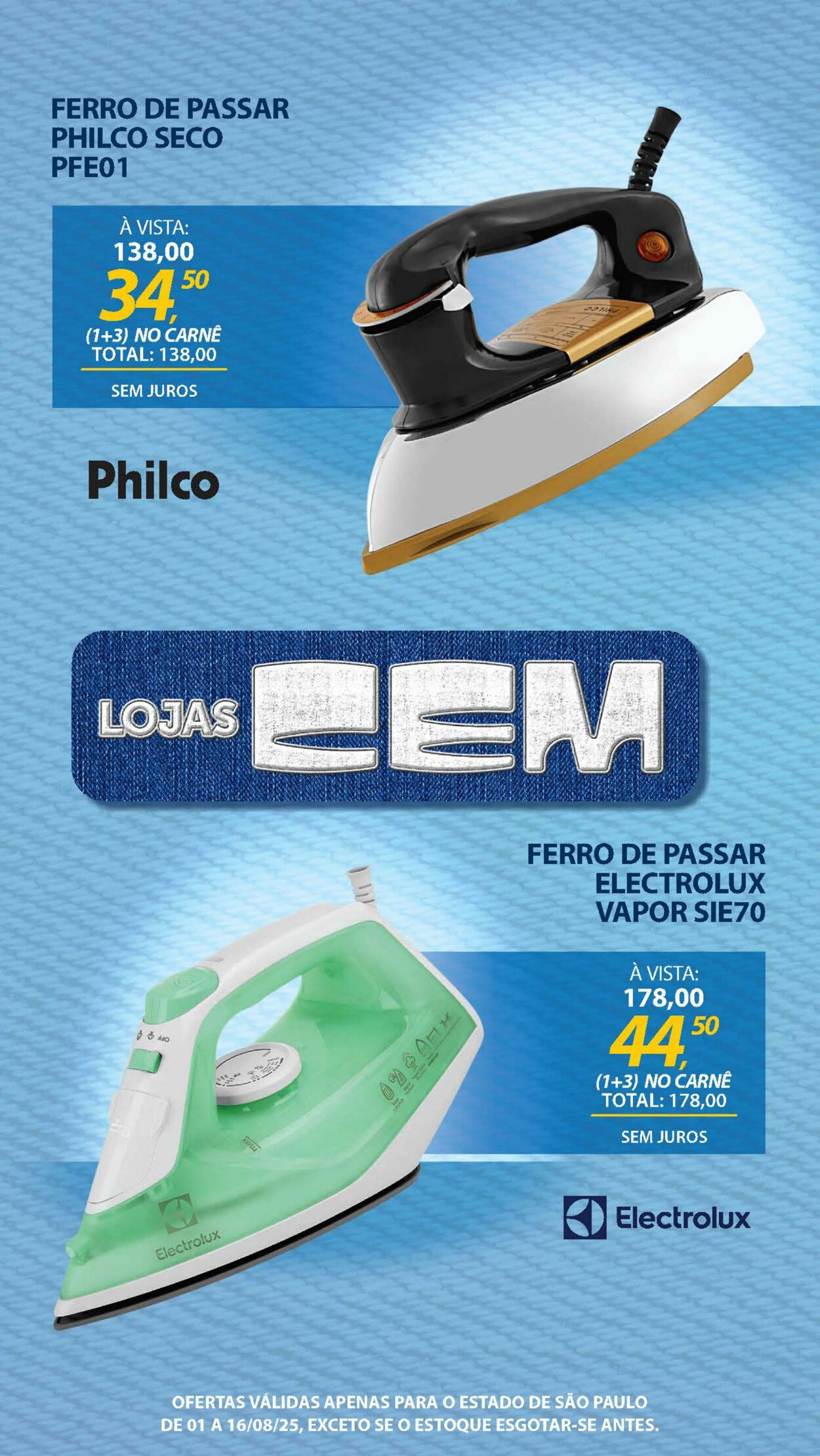 Folheto Lojas Cem 04.08.2025 - 21.08.2025