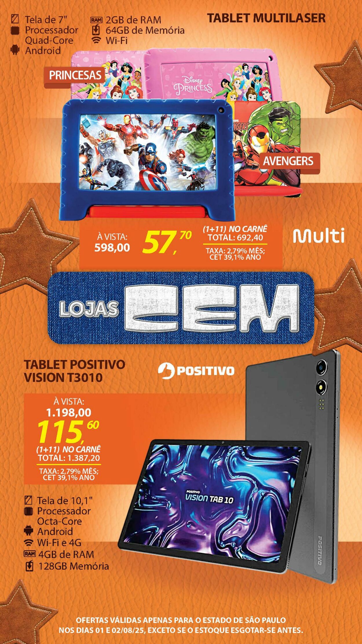 Folheto Lojas Cem 04.08.2025 - 21.08.2025