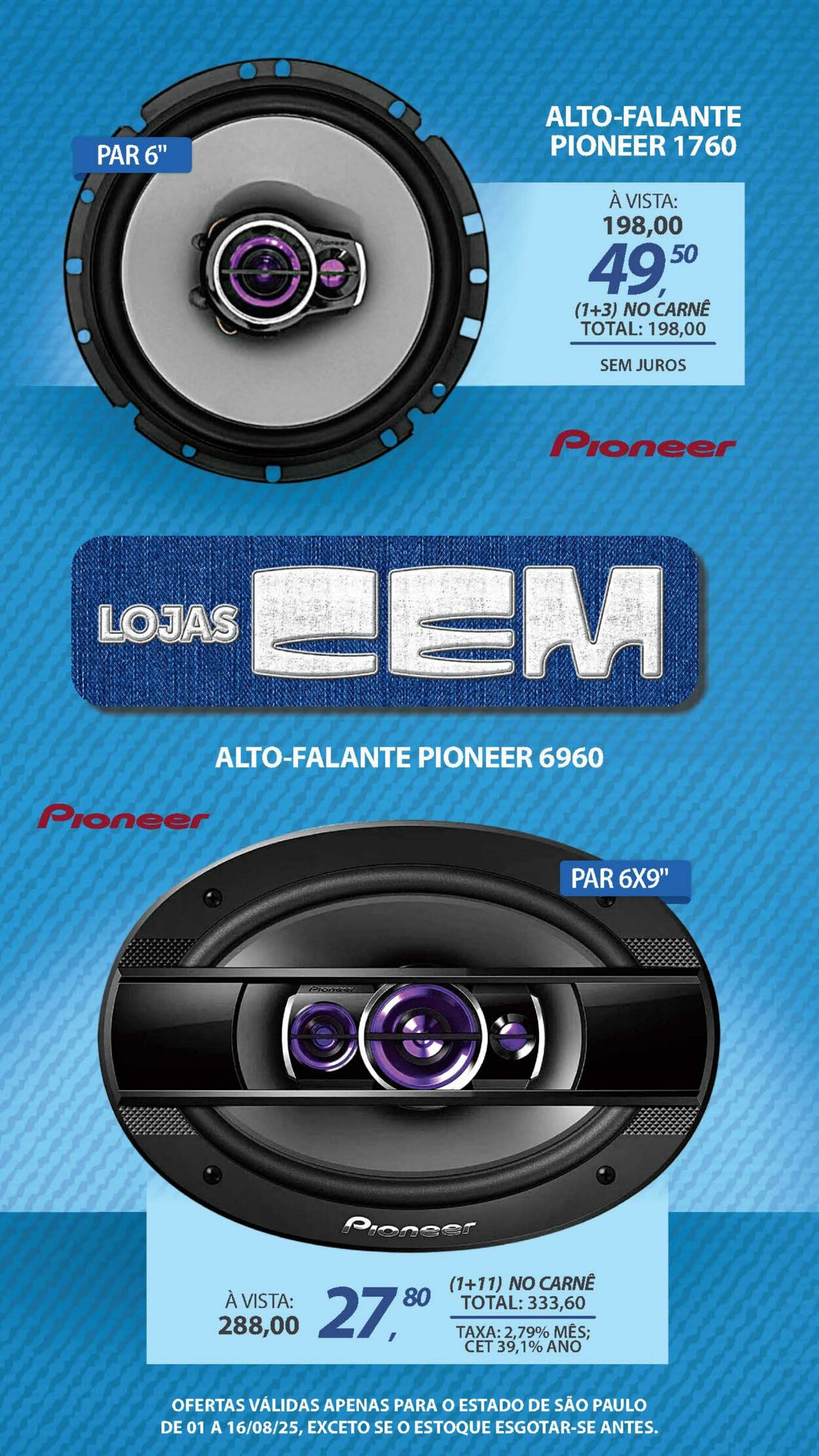 Folheto Lojas Cem 04.08.2025 - 21.08.2025