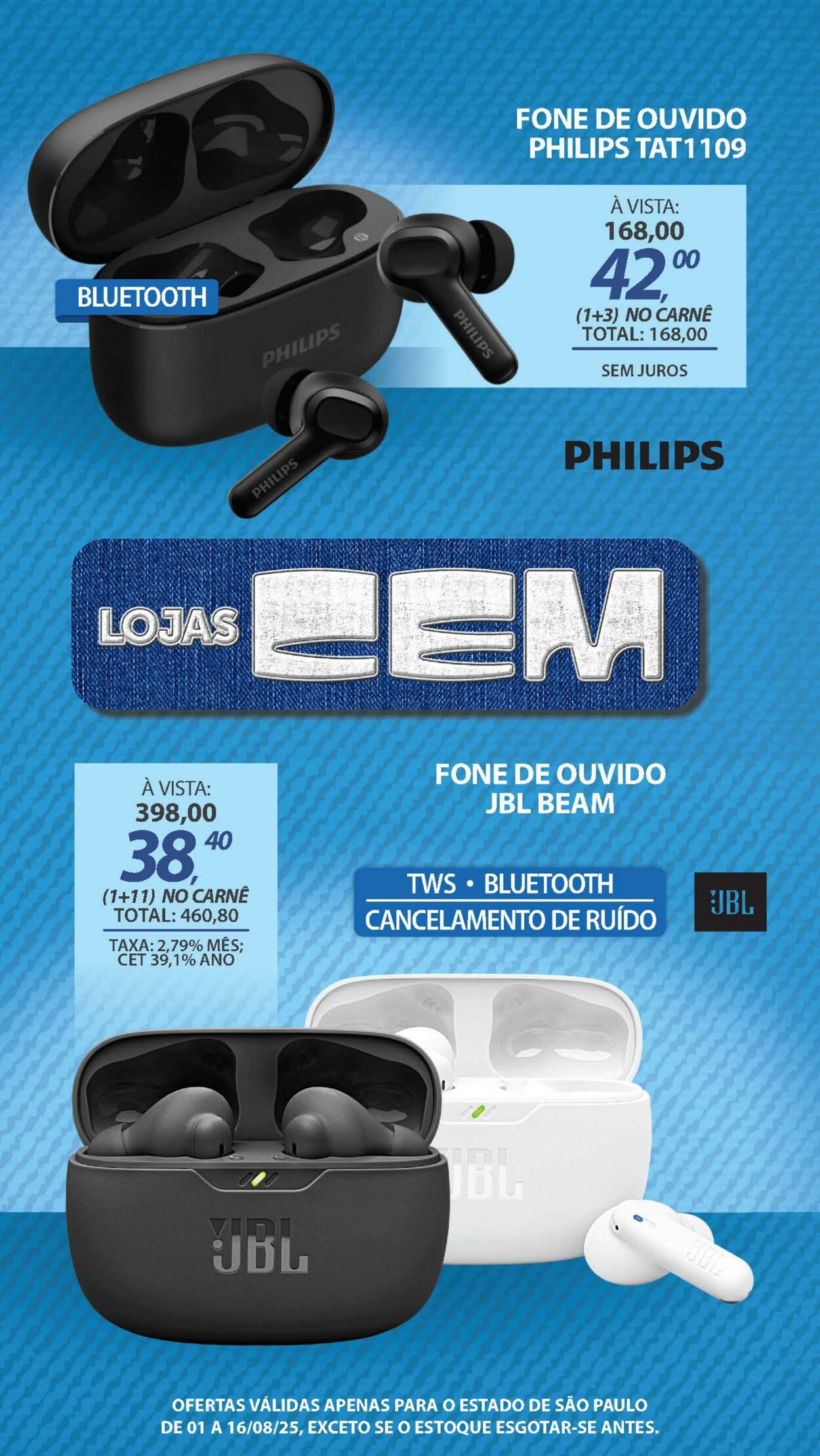 Folheto Lojas Cem 04.08.2025 - 21.08.2025