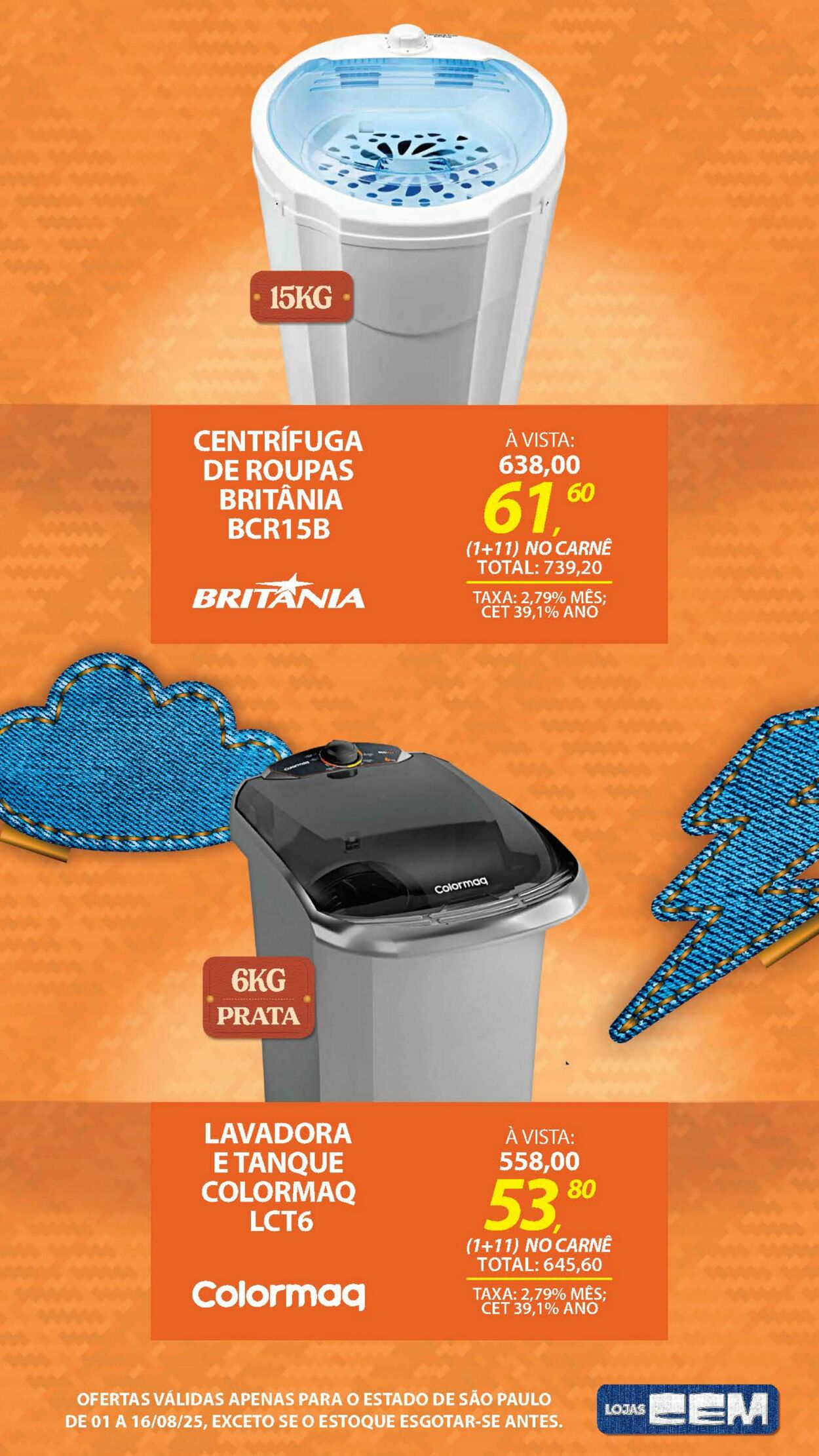 Folheto Lojas Cem 04.08.2025 - 21.08.2025