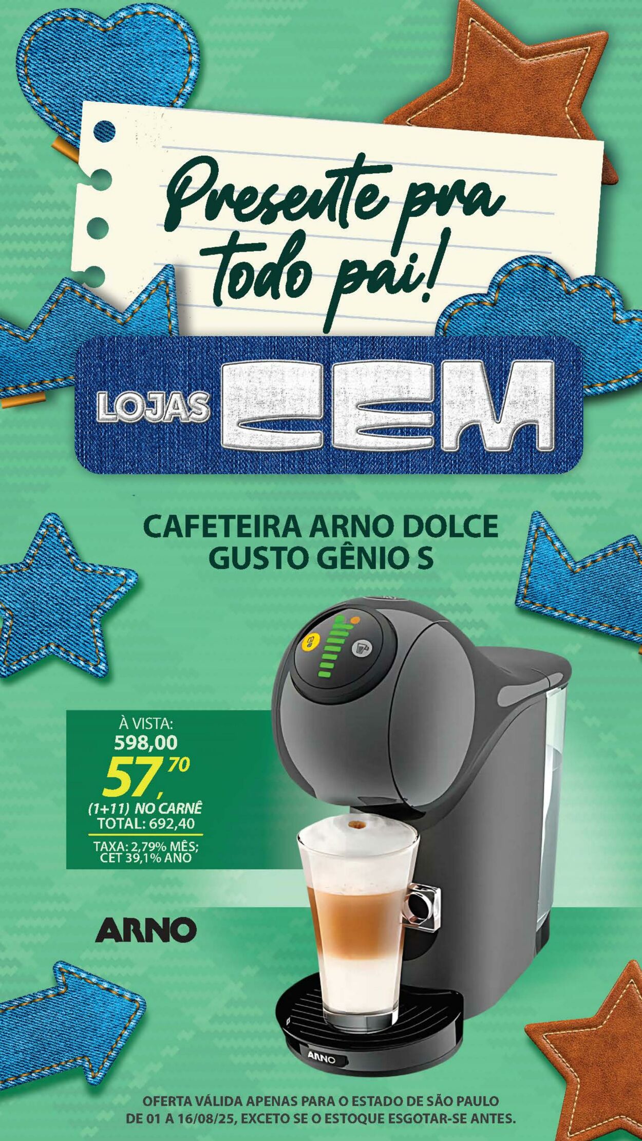 Folheto Lojas Cem 04.08.2025 - 21.08.2025