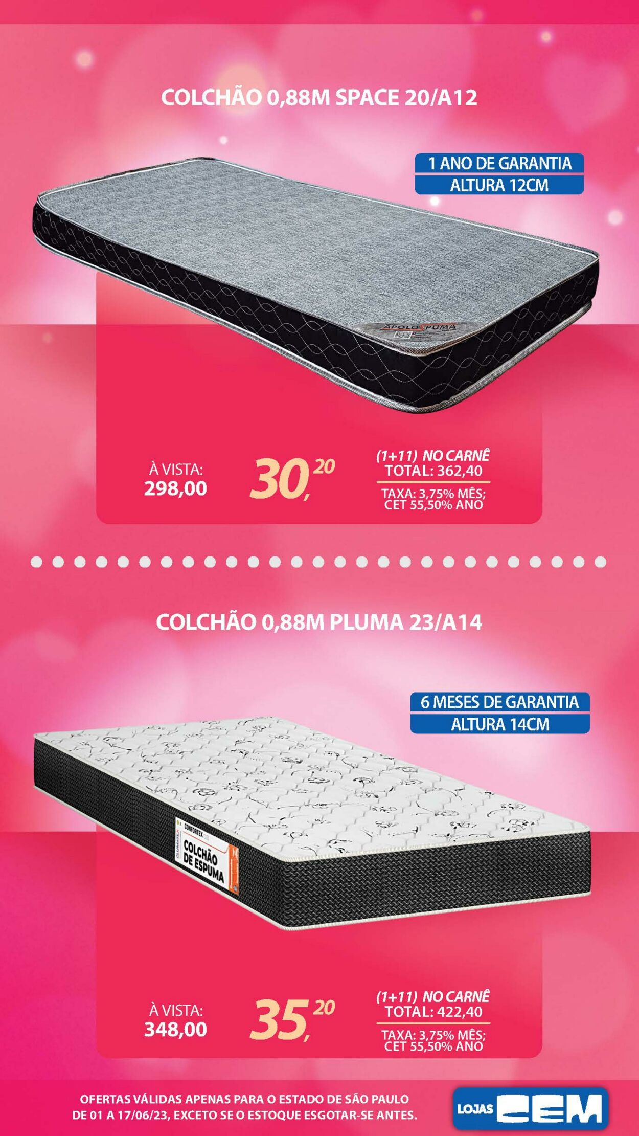 Folheto Lojas Cem 01.06.2023 - 17.06.2023