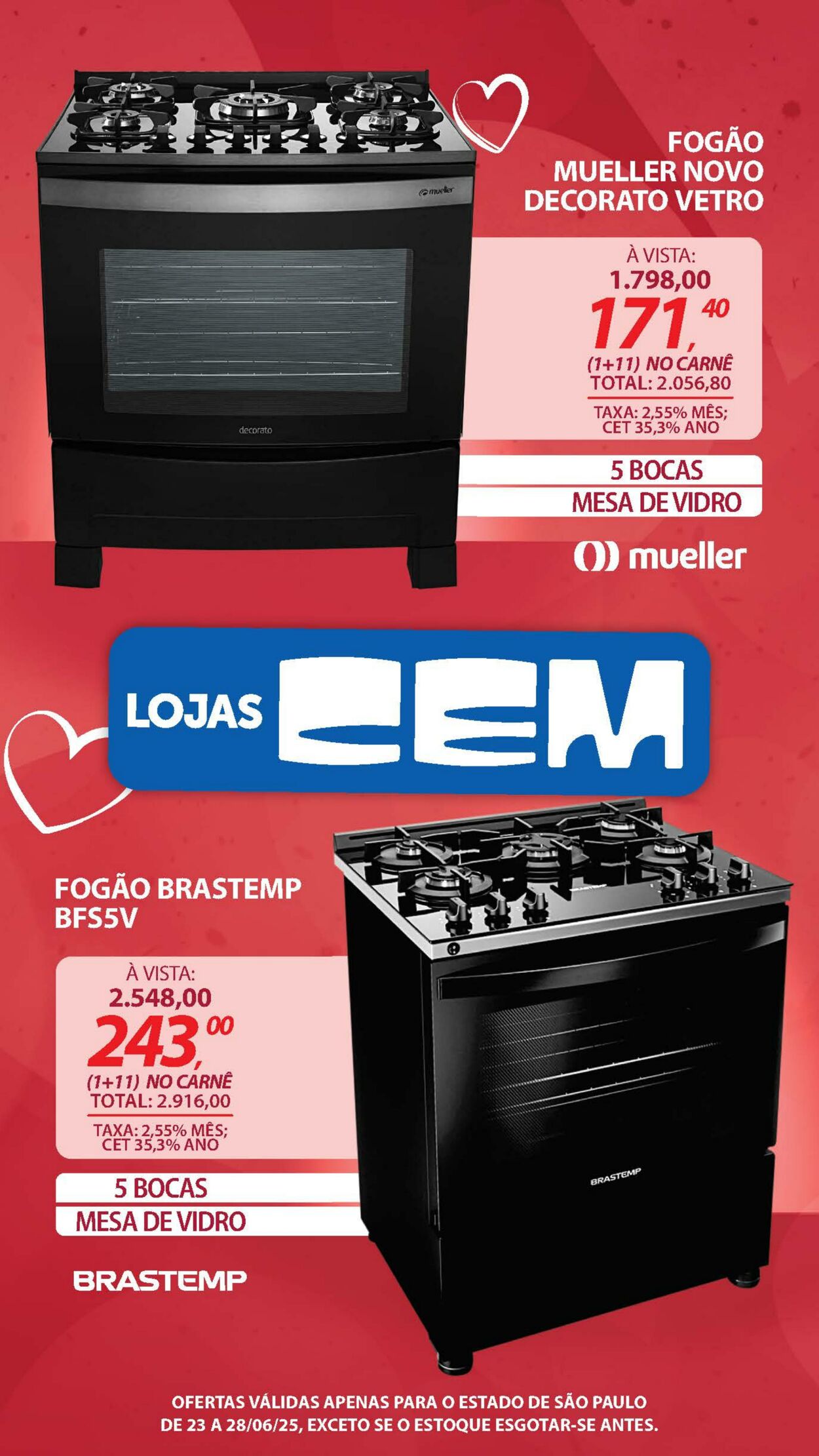 Folheto Lojas Cem 23.06.2025 - 01.07.2025