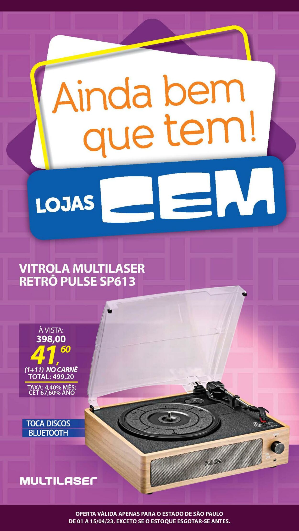 Folheto Lojas Cem 01.04.2023 - 15.04.2023