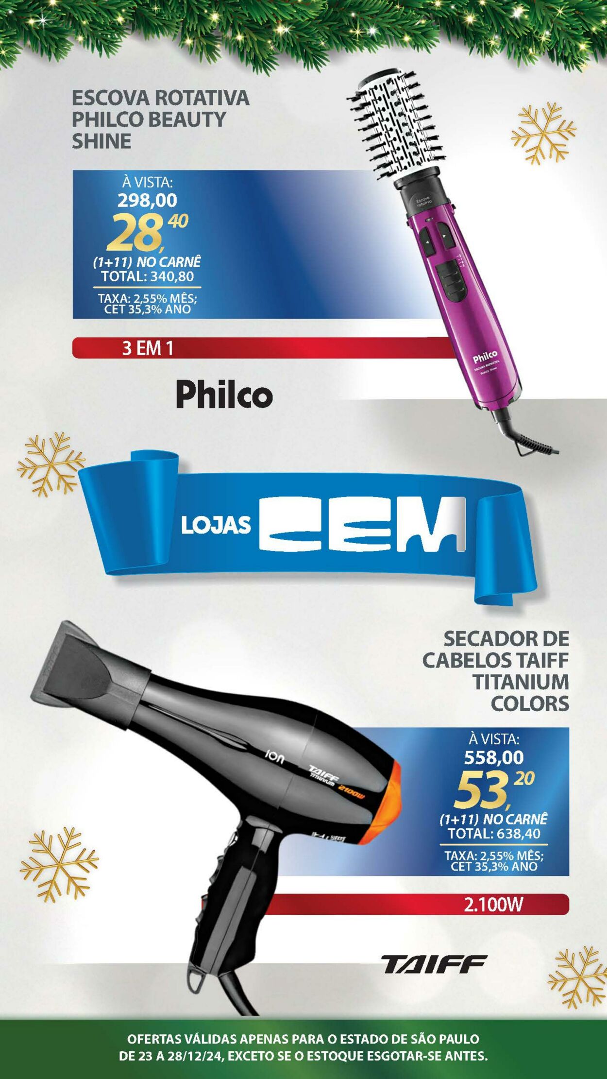 Folheto Lojas Cem 23.12.2024 - 05.01.2025