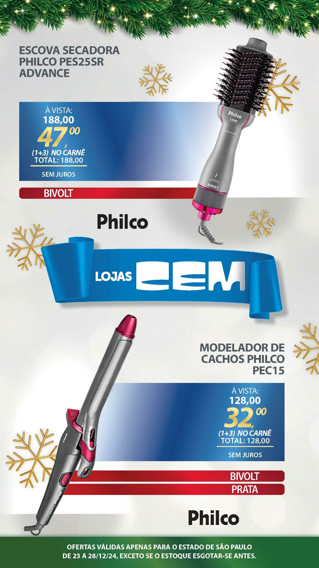 Folheto Lojas Cem 23.12.2024 - 05.01.2025