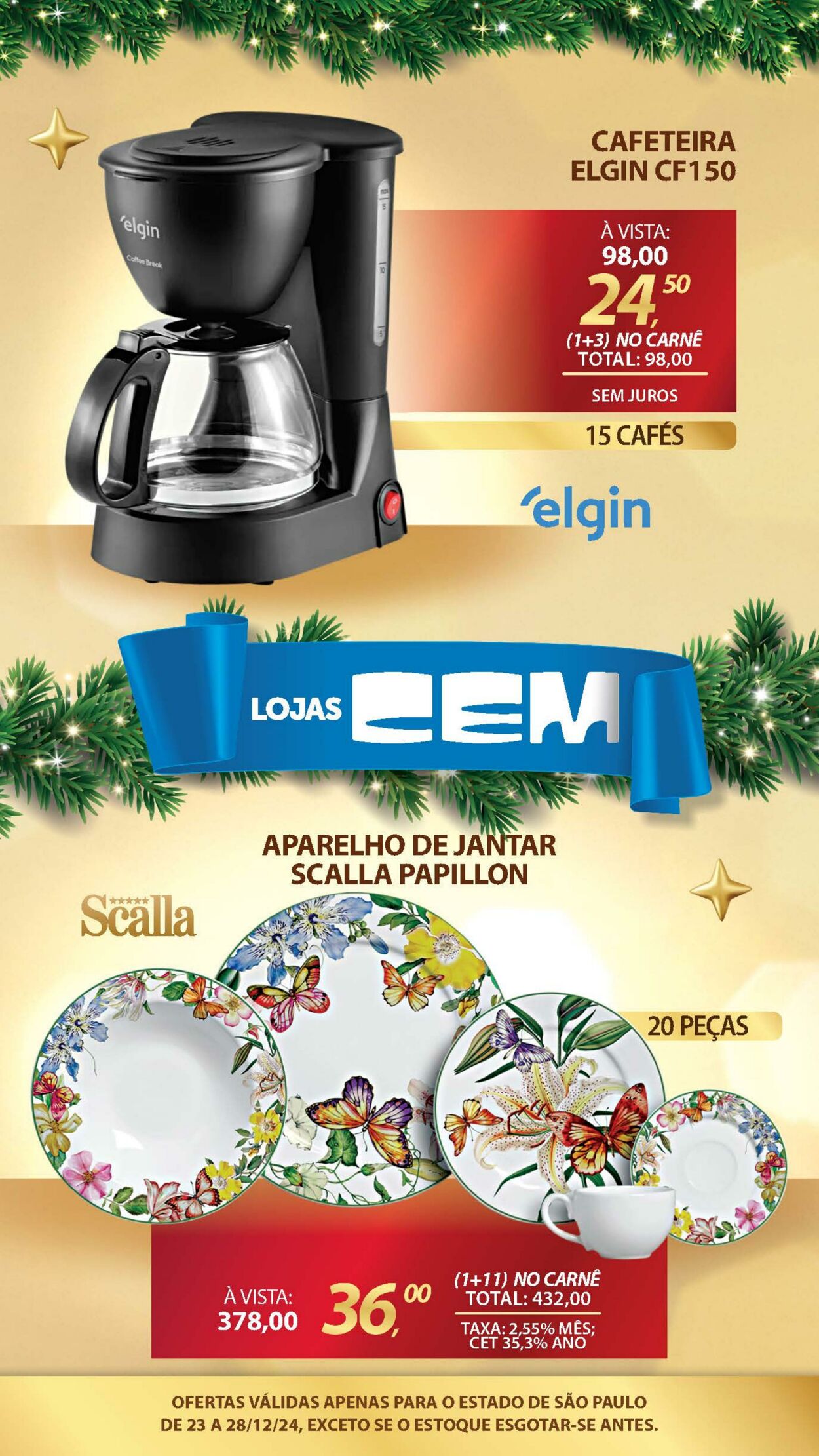 Folheto Lojas Cem 23.12.2024 - 05.01.2025