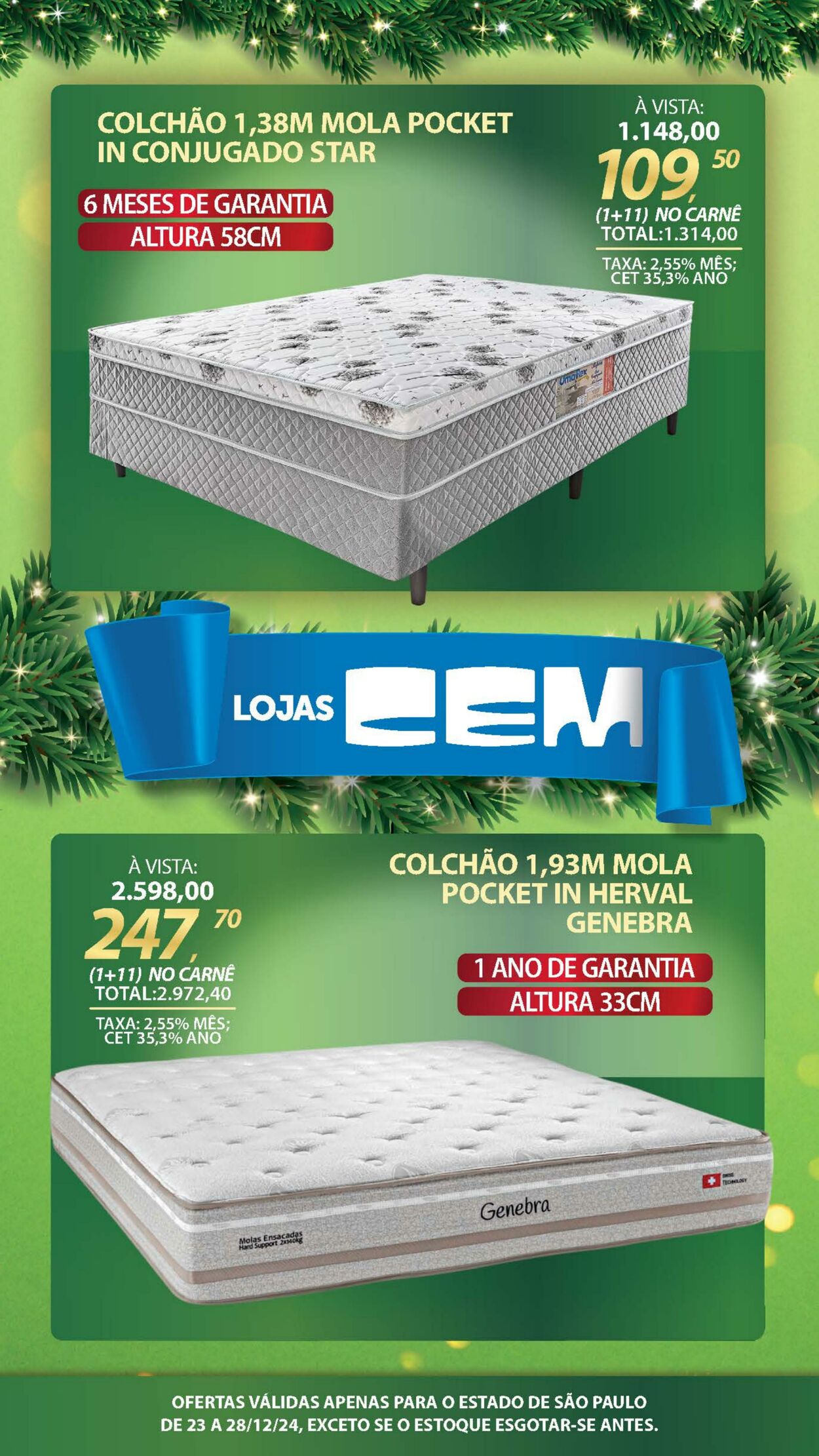 Folheto Lojas Cem 23.12.2024 - 05.01.2025