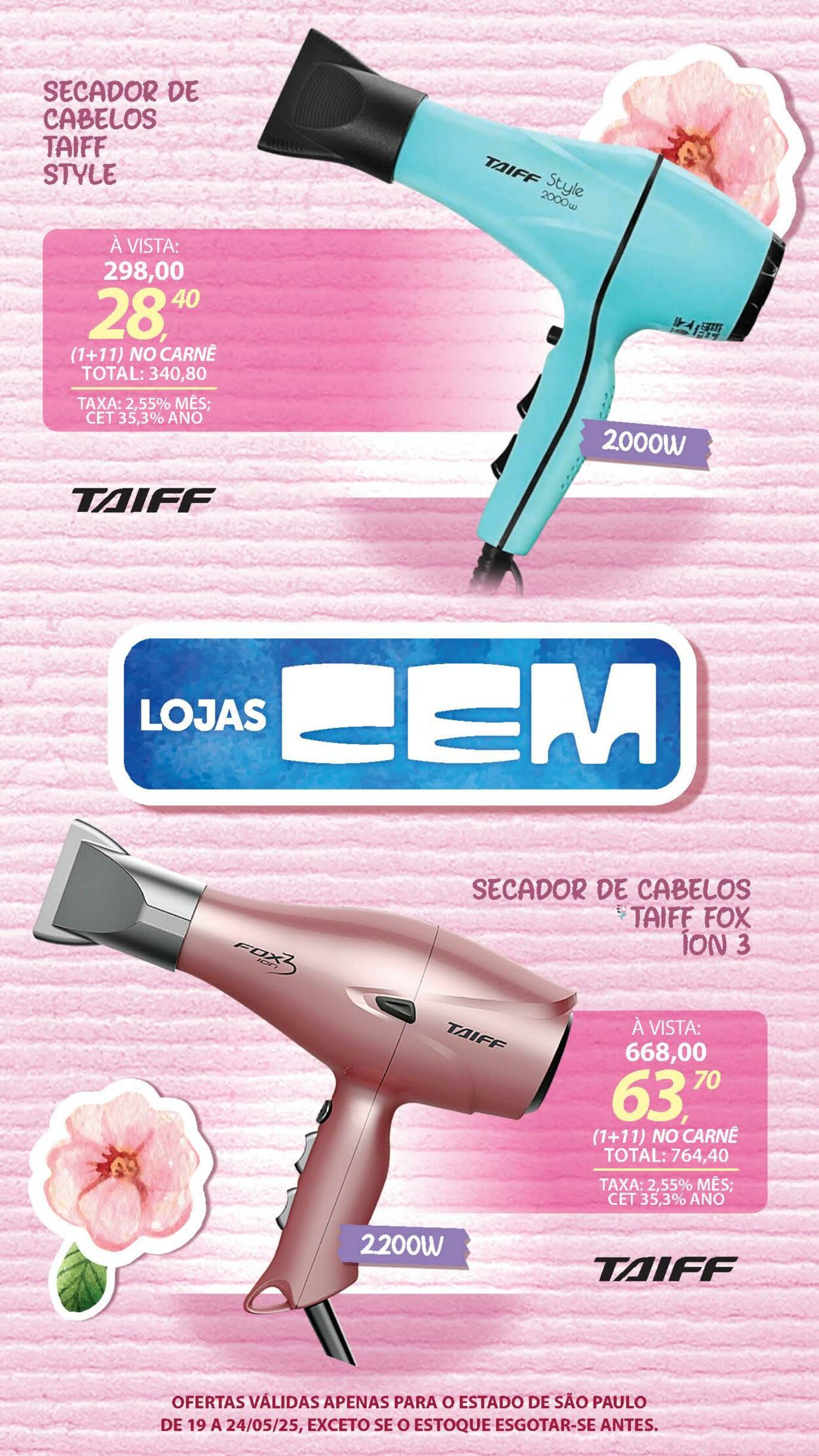 Folheto Lojas Cem 19.05.2025 - 03.06.2025