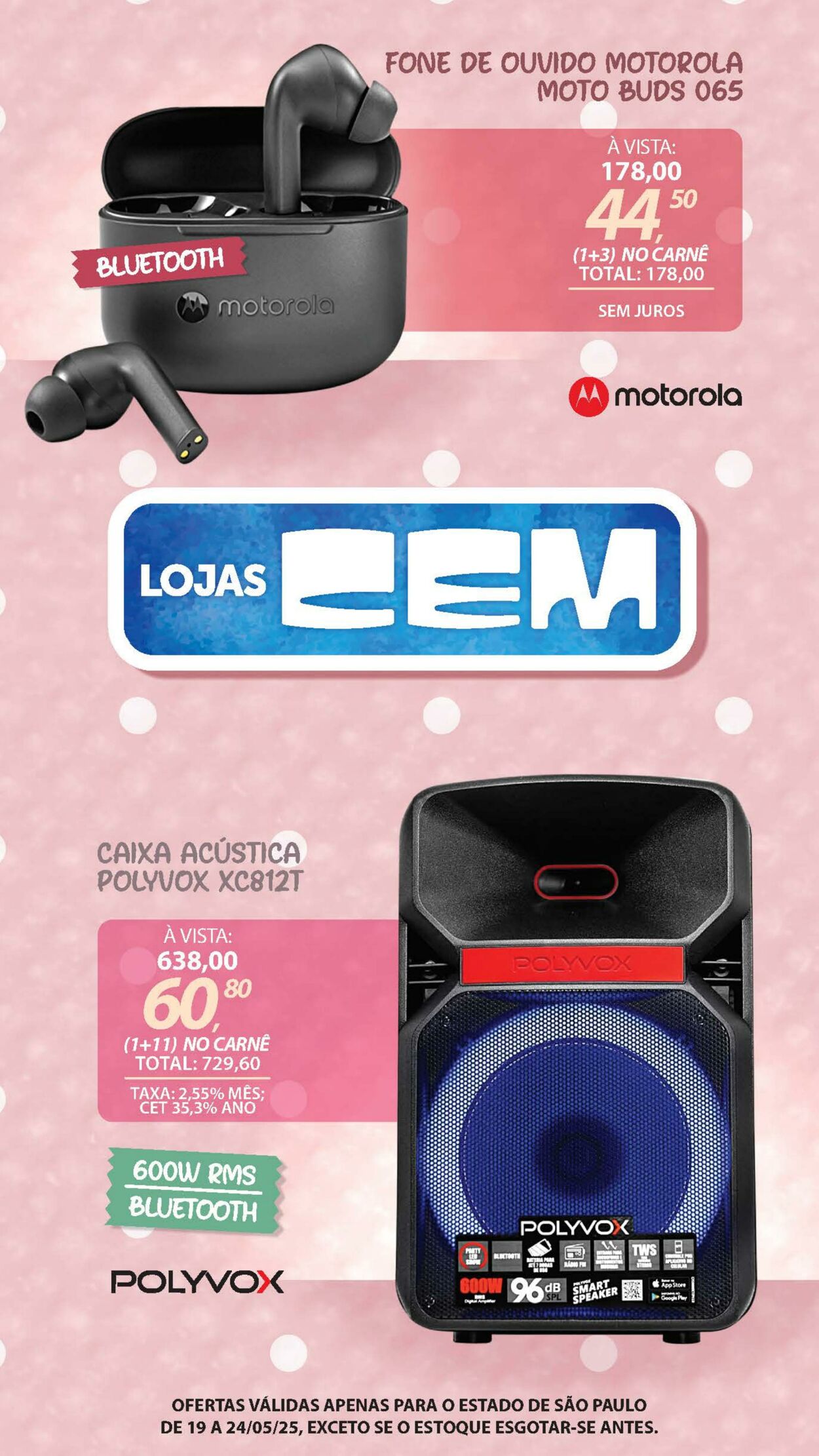 Folheto Lojas Cem 19.05.2025 - 03.06.2025