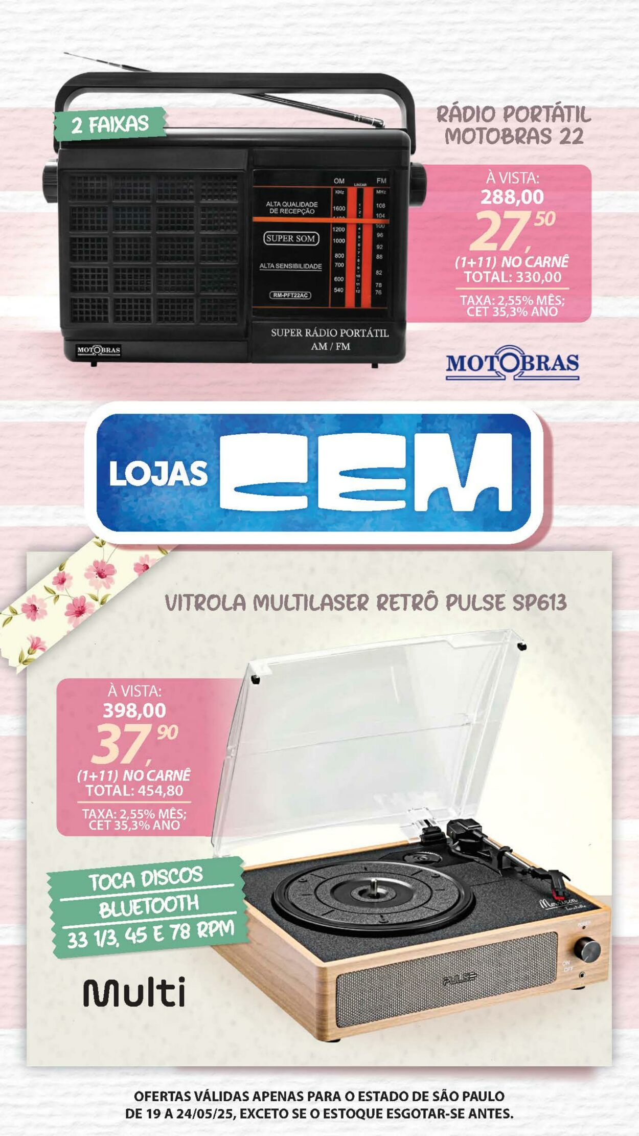 Folheto Lojas Cem 19.05.2025 - 03.06.2025