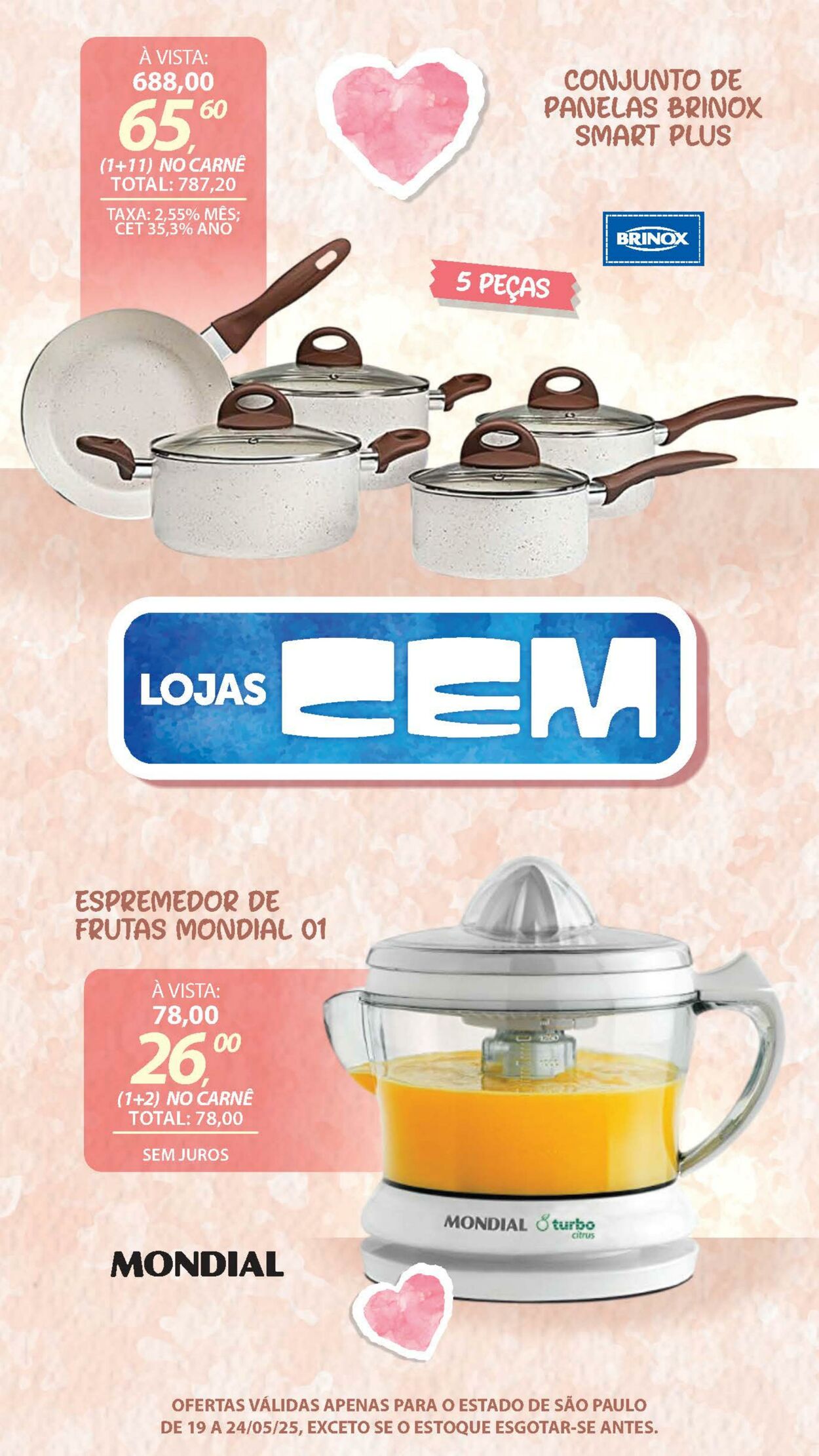 Folheto Lojas Cem 19.05.2025 - 03.06.2025
