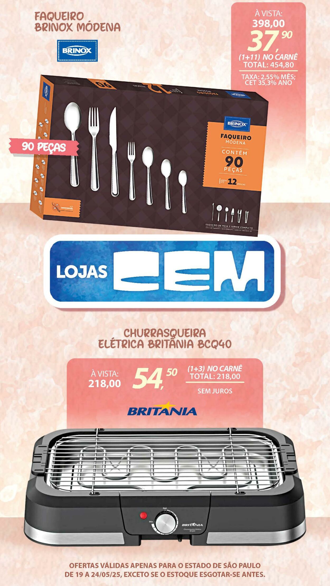 Folheto Lojas Cem 19.05.2025 - 03.06.2025