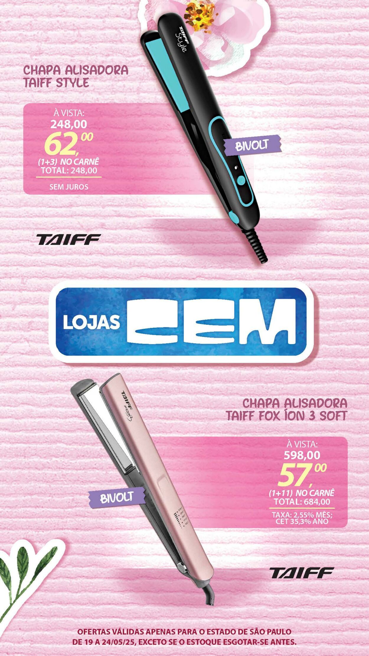 Folheto Lojas Cem 19.05.2025 - 03.06.2025
