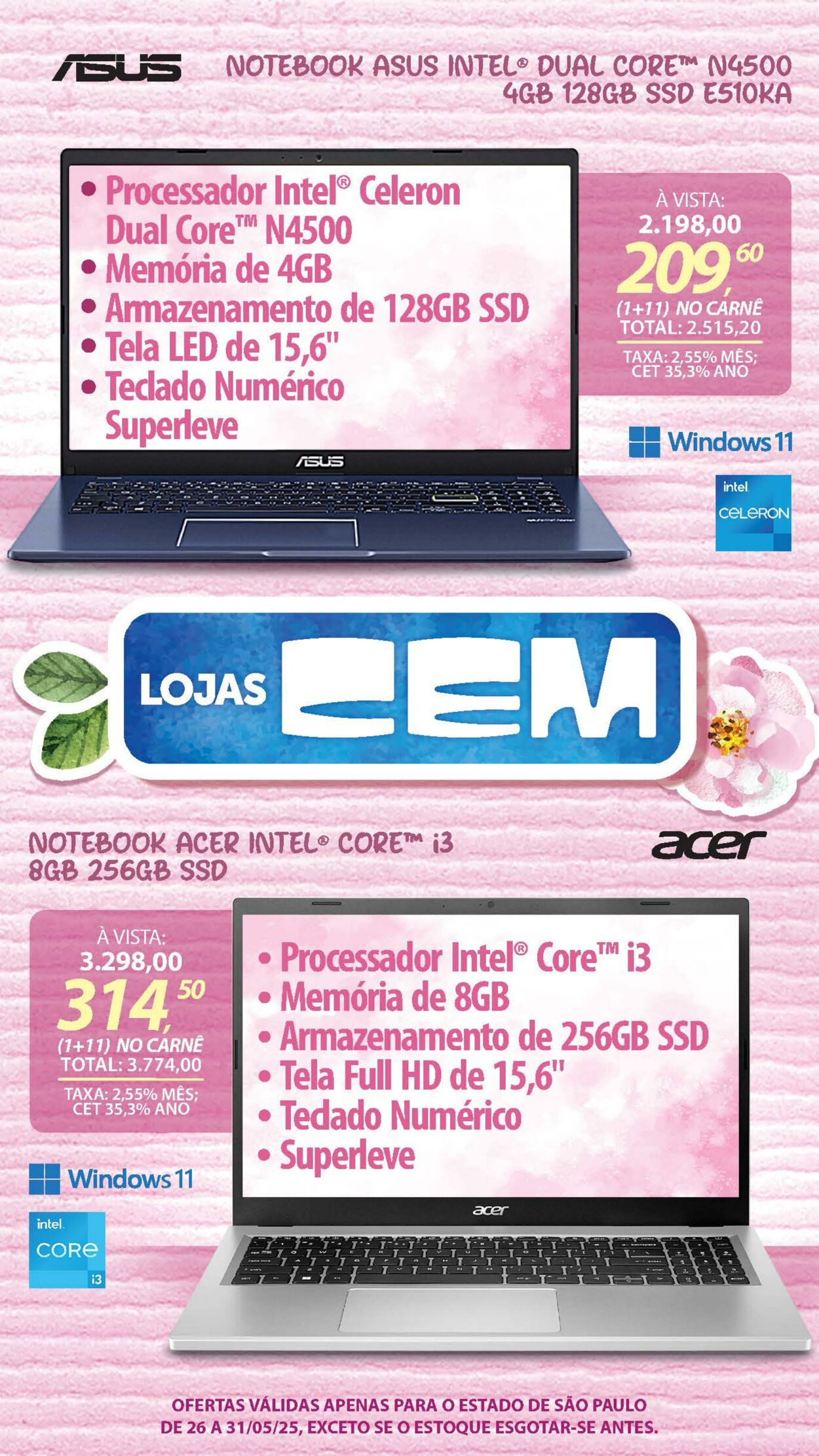 Folheto Lojas Cem 23.05.2025 - 02.06.2025