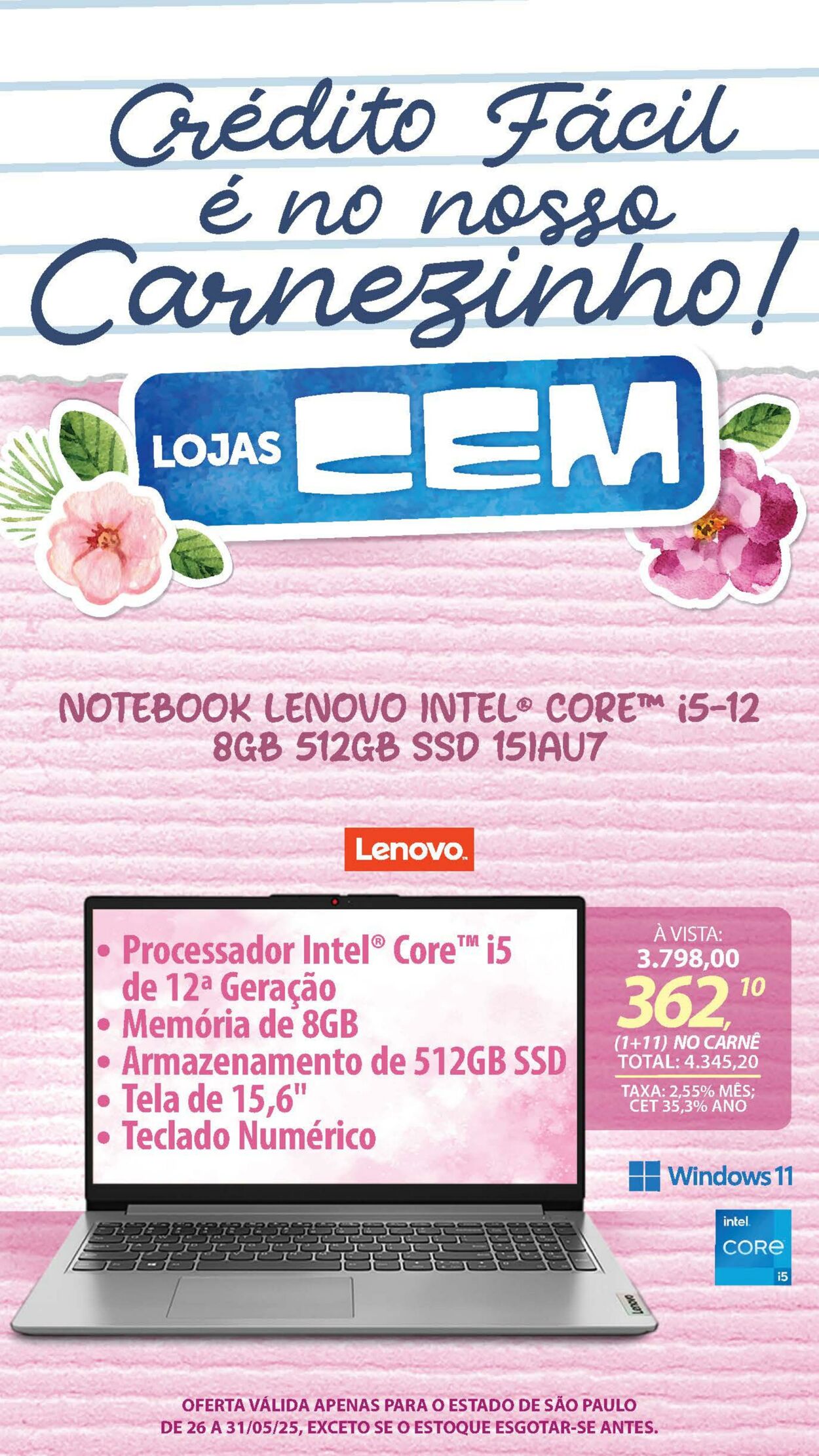 Folheto Lojas Cem 23.05.2025 - 02.06.2025