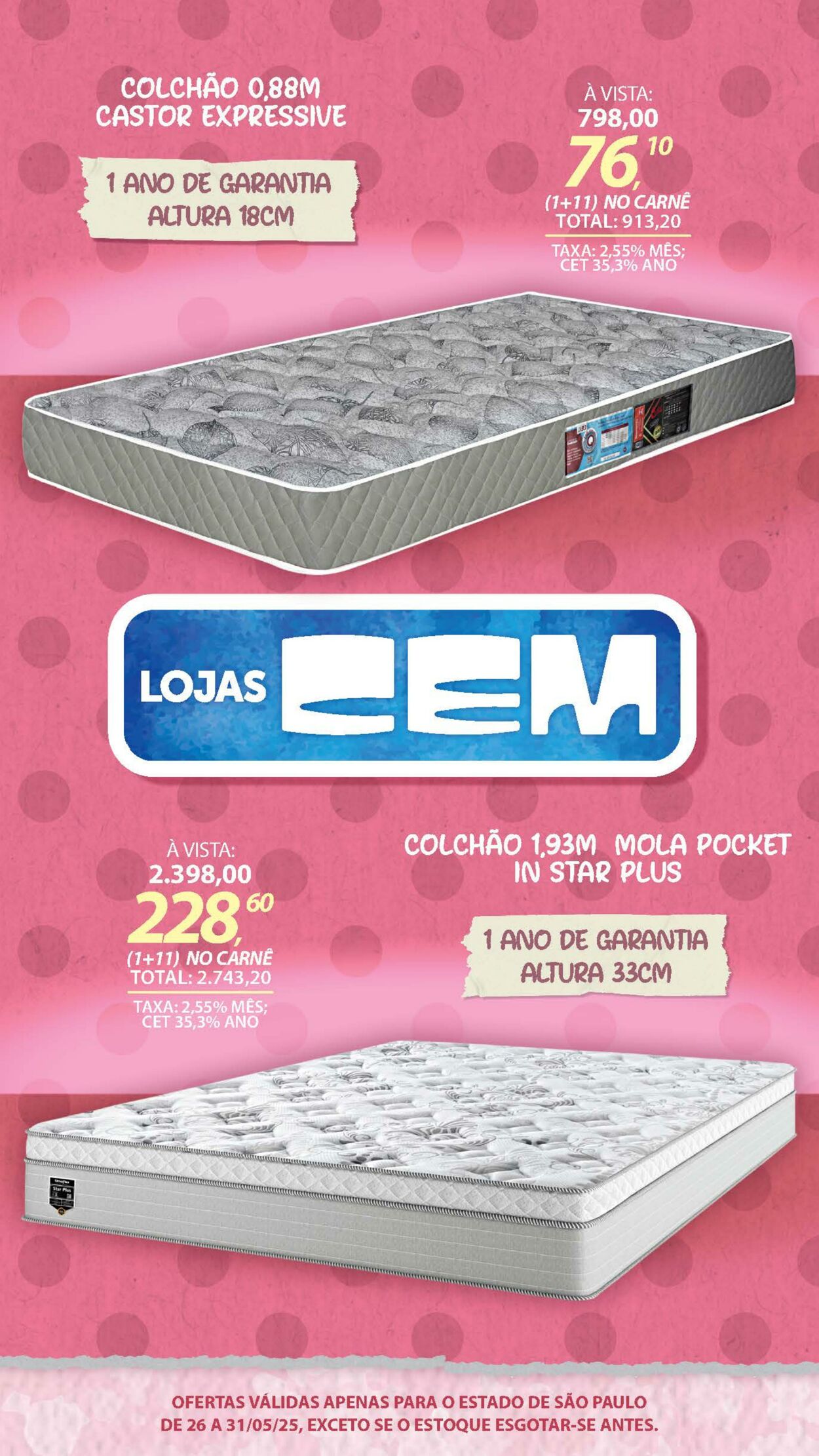 Folheto Lojas Cem 23.05.2025 - 02.06.2025