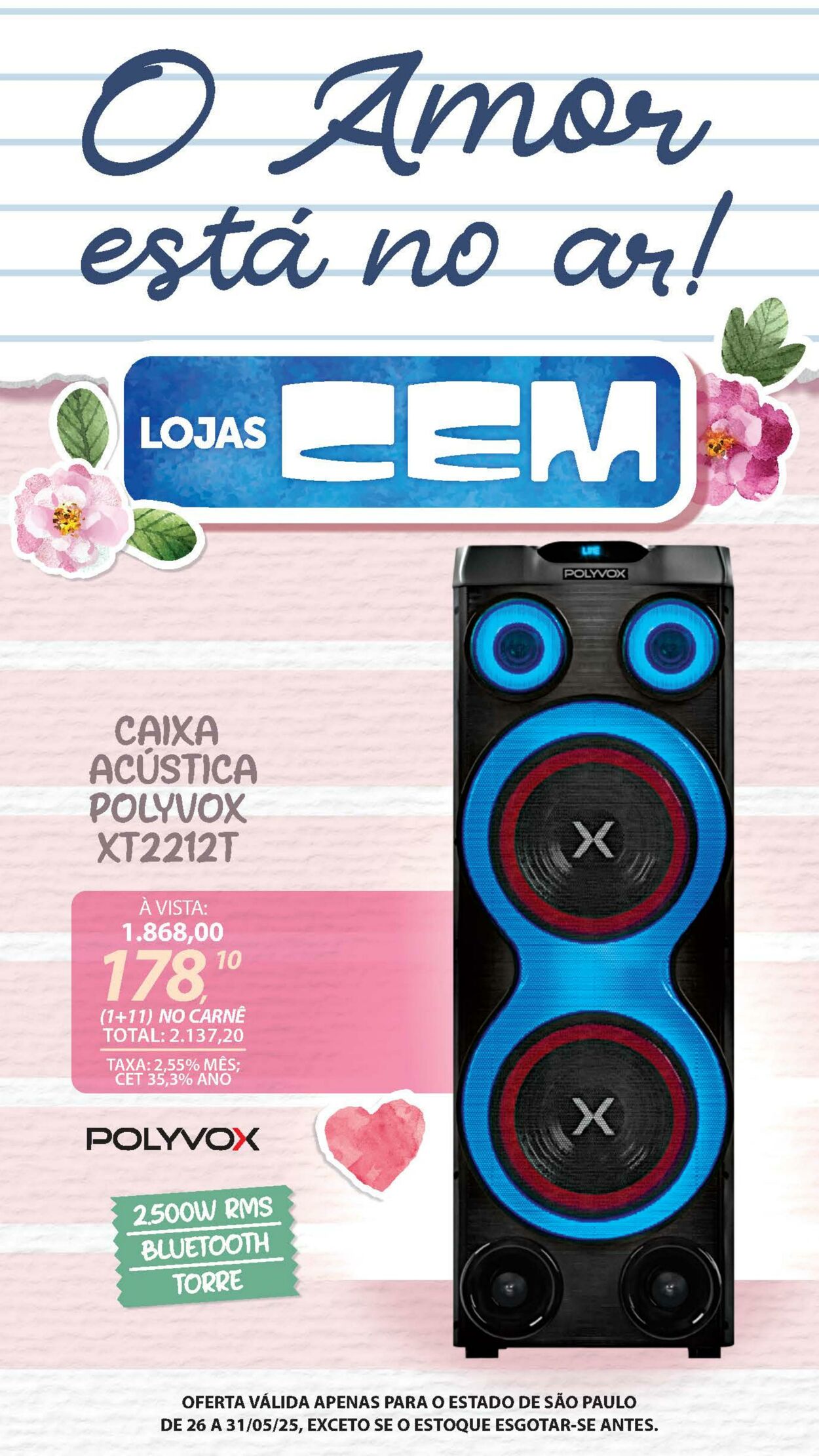 Folheto Lojas Cem 23.05.2025 - 02.06.2025