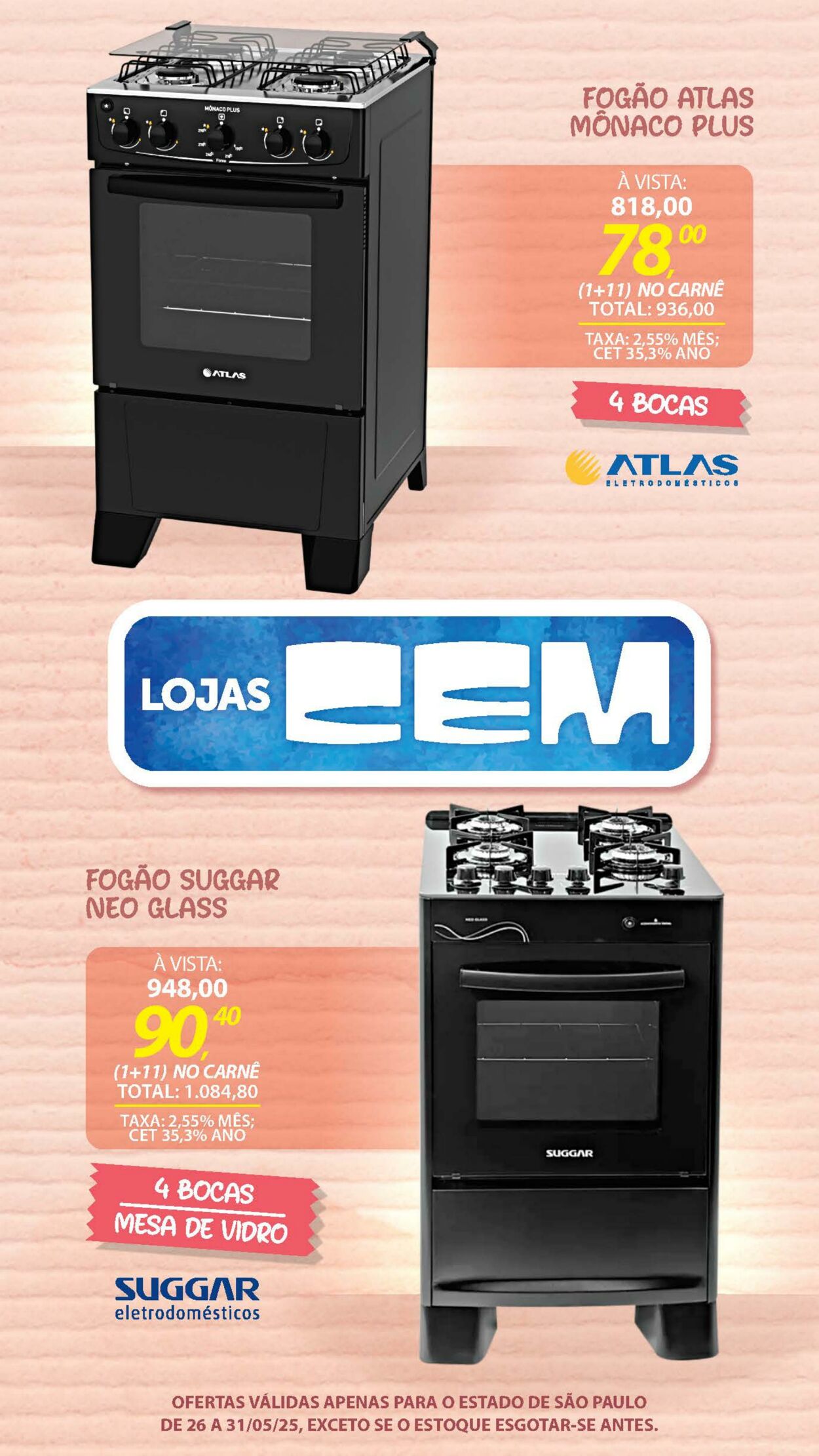 Folheto Lojas Cem 23.05.2025 - 02.06.2025