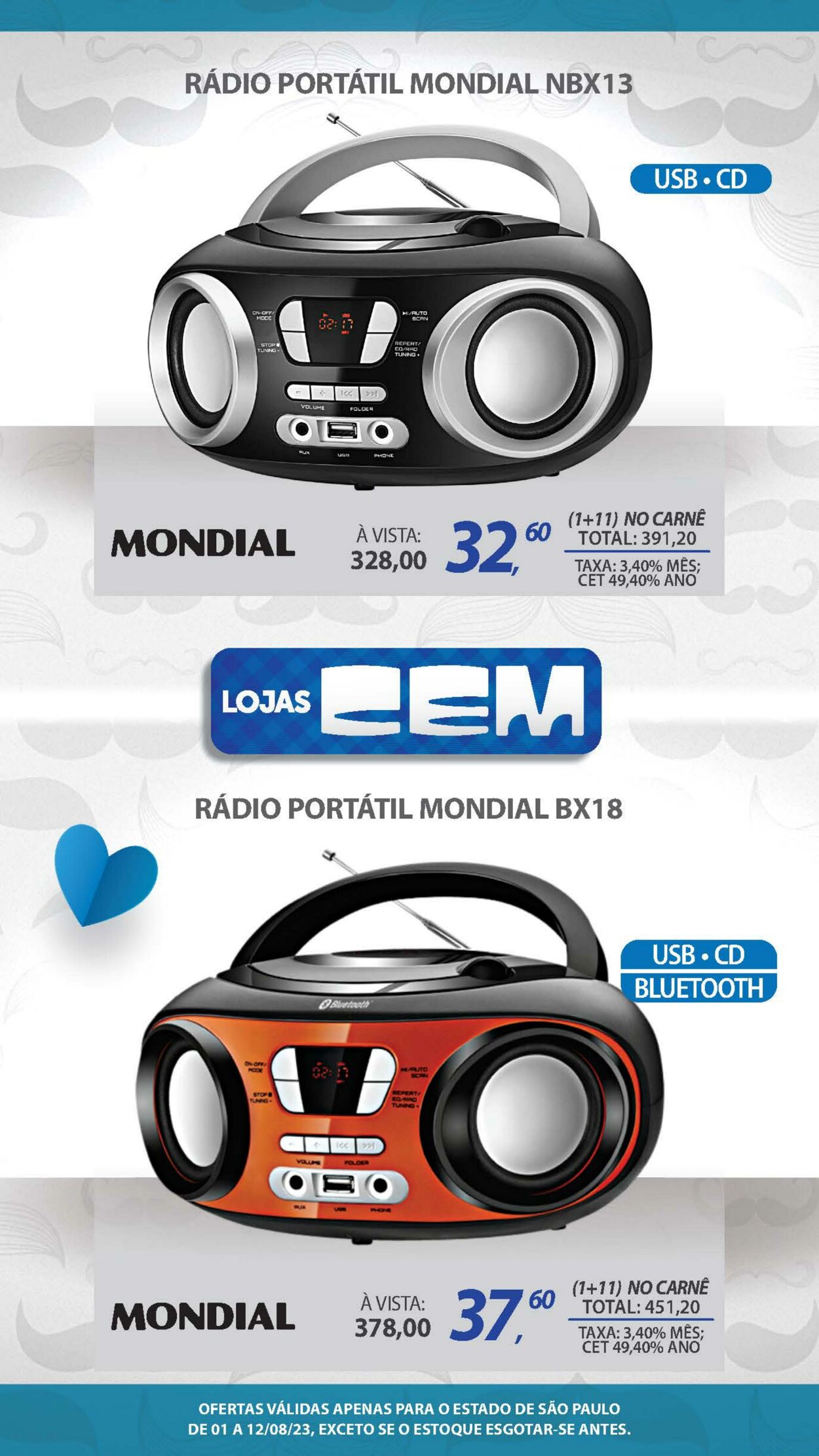 Folheto Lojas Cem 31.07.2023 - 02.08.2023