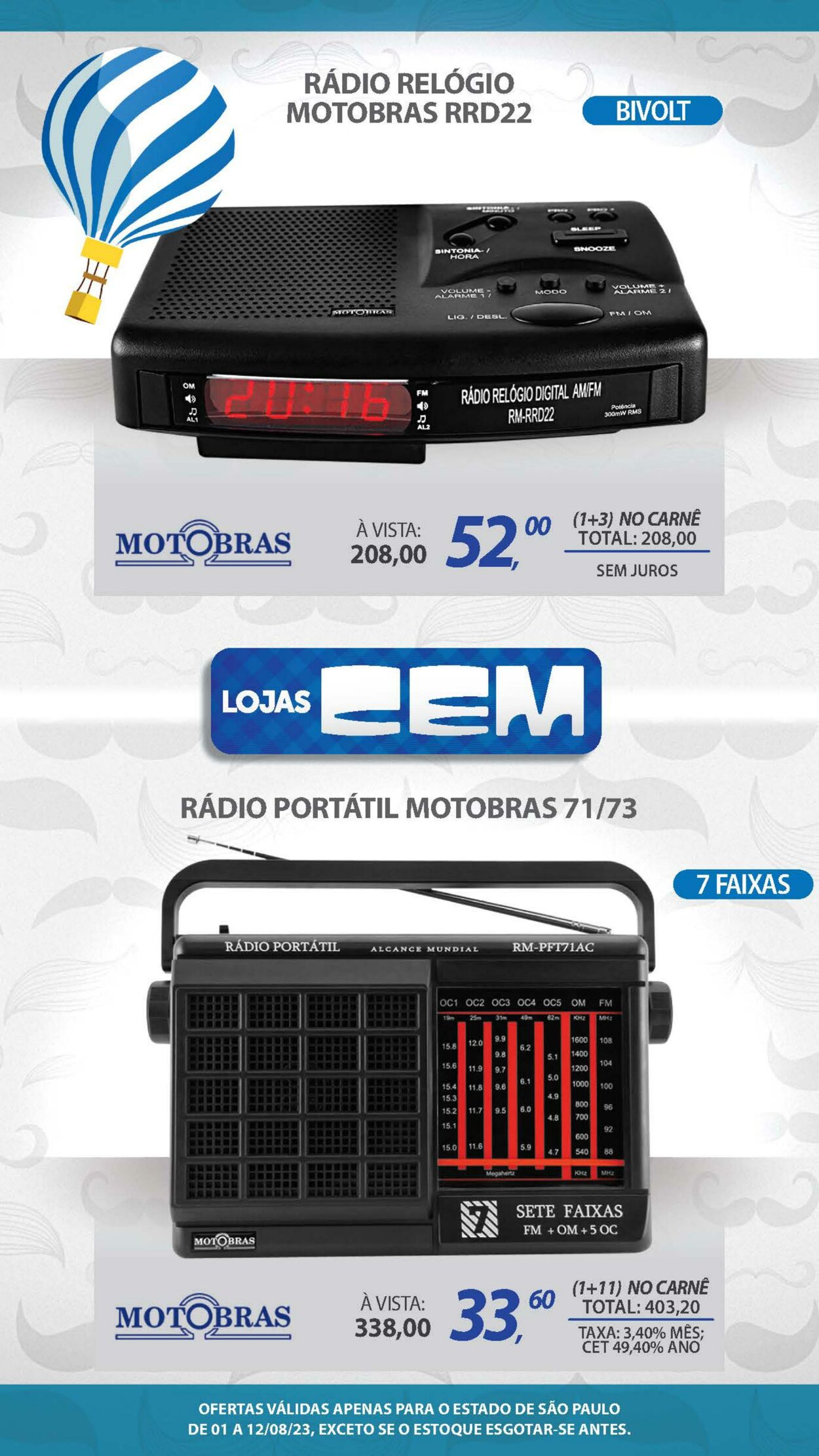 Folheto Lojas Cem 31.07.2023 - 02.08.2023