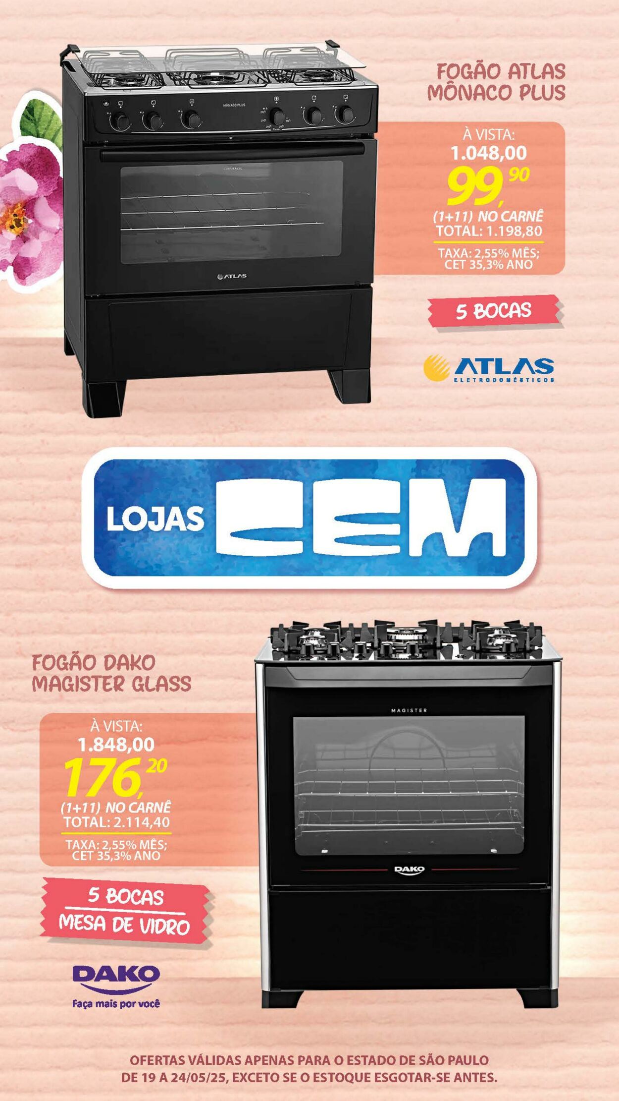 Folheto Lojas Cem 19.05.2025 - 02.06.2025