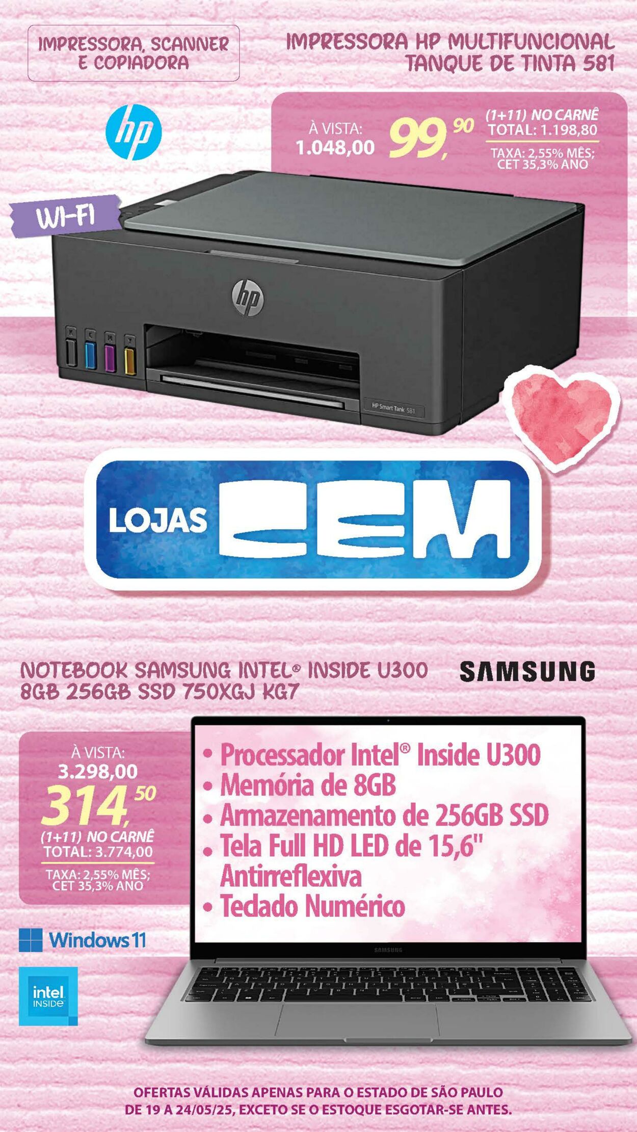 Folheto Lojas Cem 19.05.2025 - 02.06.2025