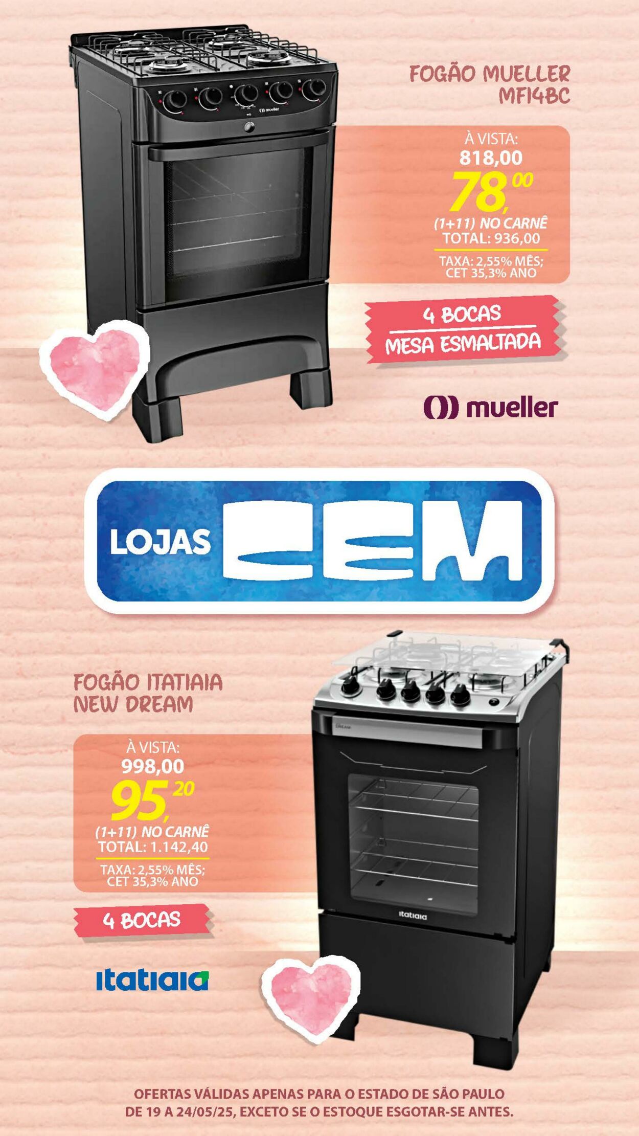 Folheto Lojas Cem 19.05.2025 - 02.06.2025