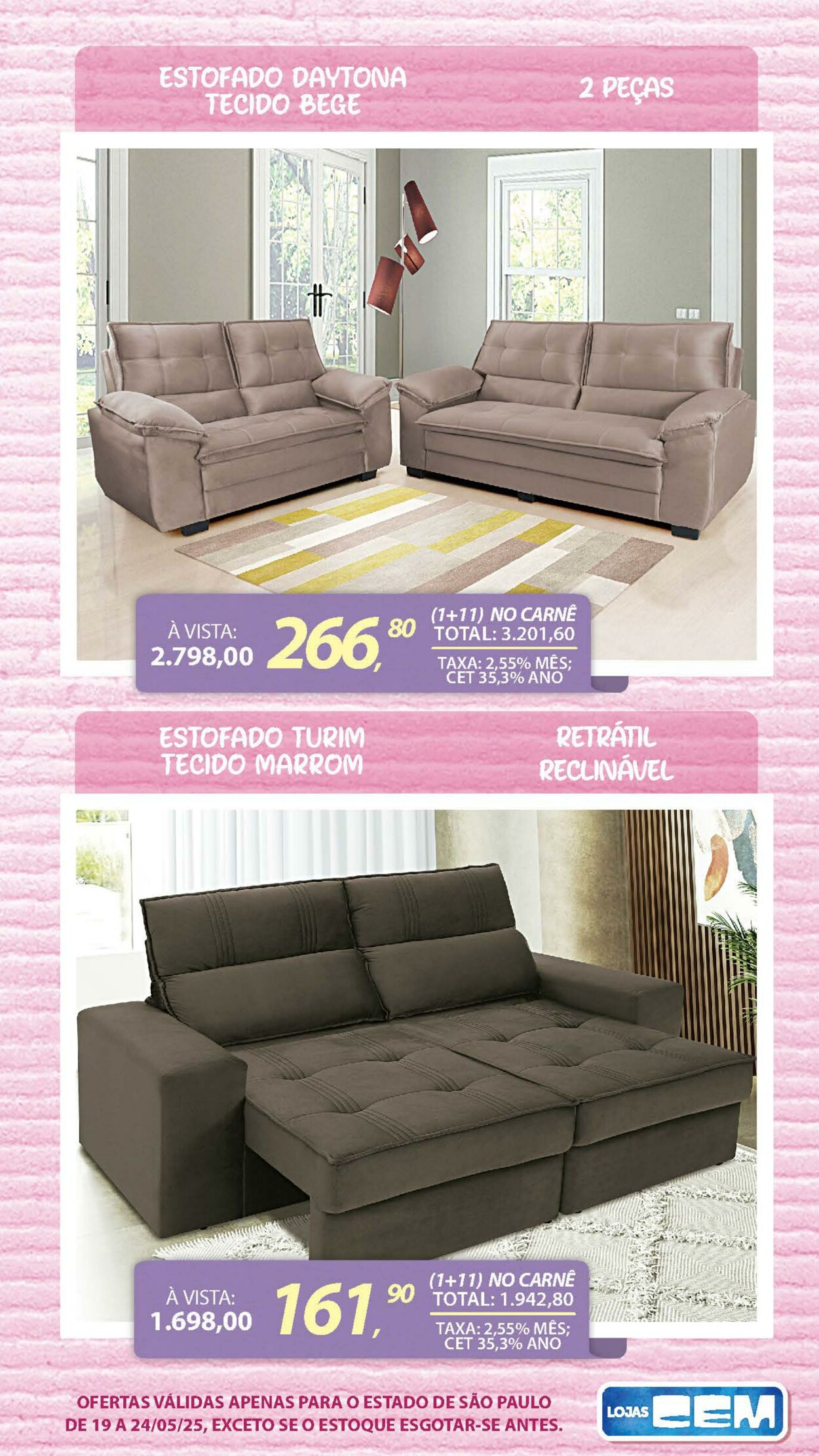 Folheto Lojas Cem 19.05.2025 - 02.06.2025