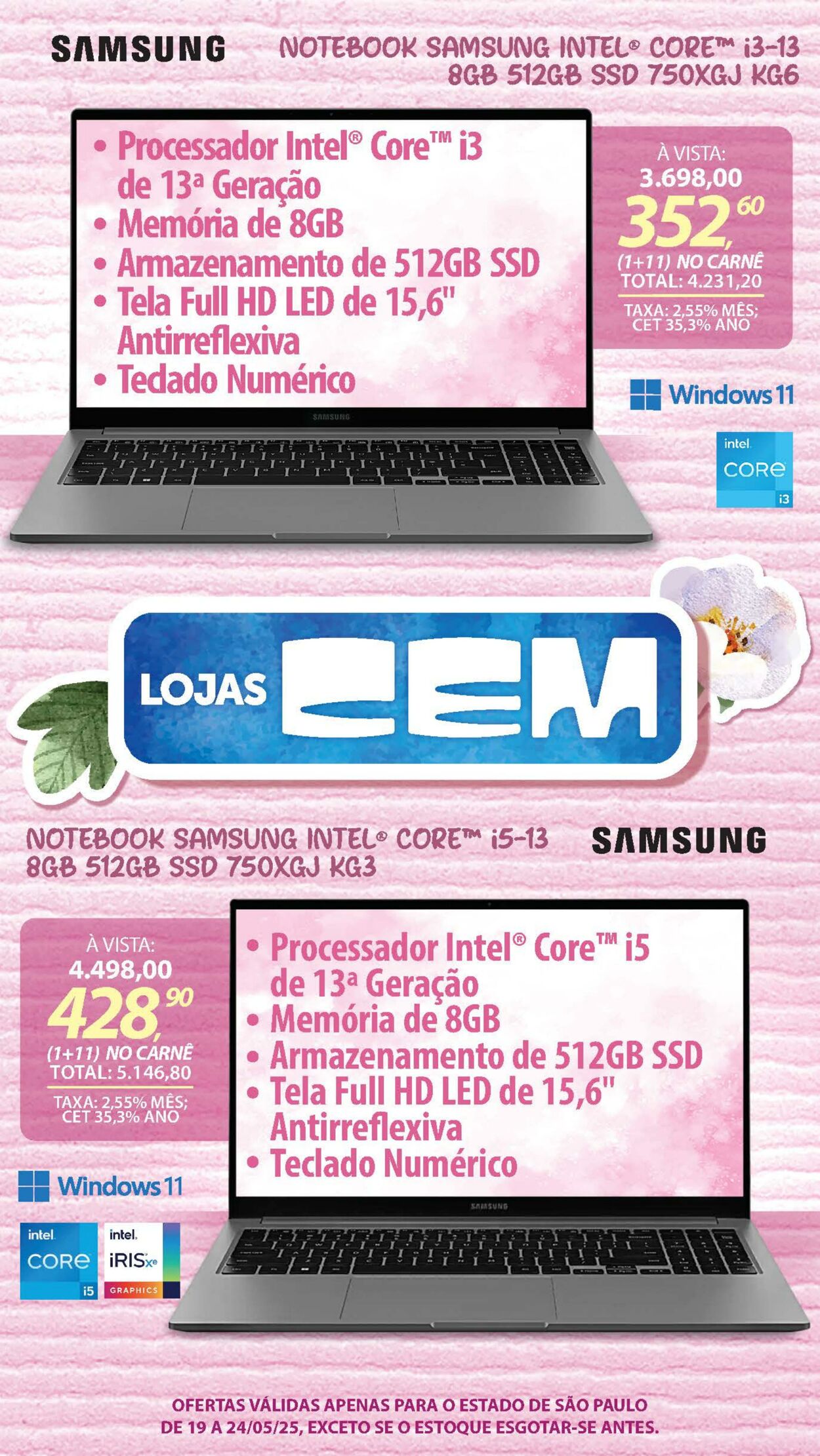 Folheto Lojas Cem 19.05.2025 - 02.06.2025
